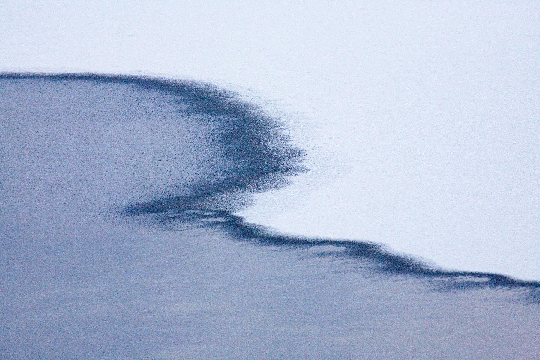 Abstract ice pattern on frozen Lake Kussharo on Hokkaido Island, Japan Ice Pattern II, Lake Kussharo, Hokkaido, Japan