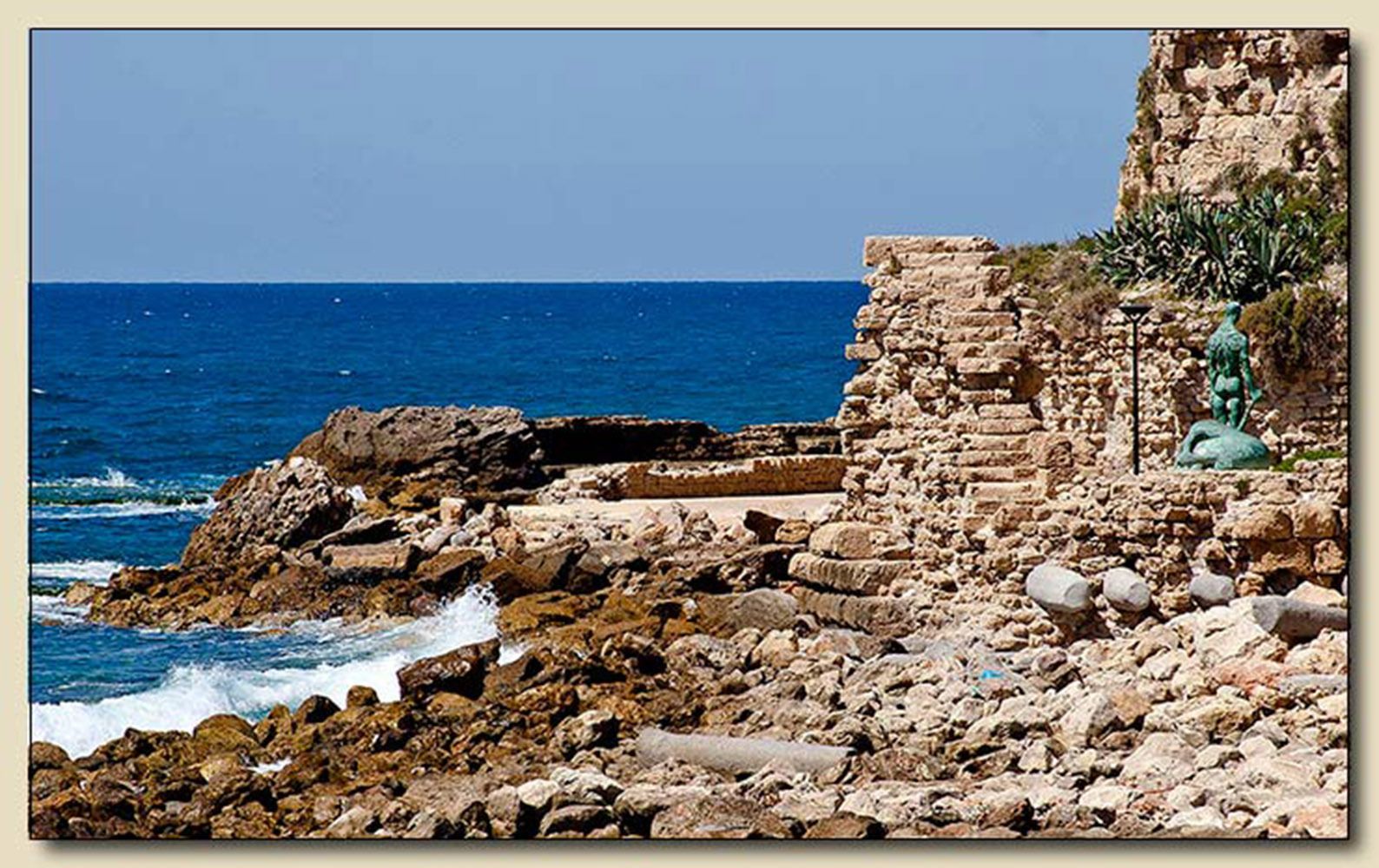 Caesarea,                                                              
                                                                                     Israel Exhibit Bet Shira Congregation, Pinecrest, Florida May 2011 Caesarean Shore