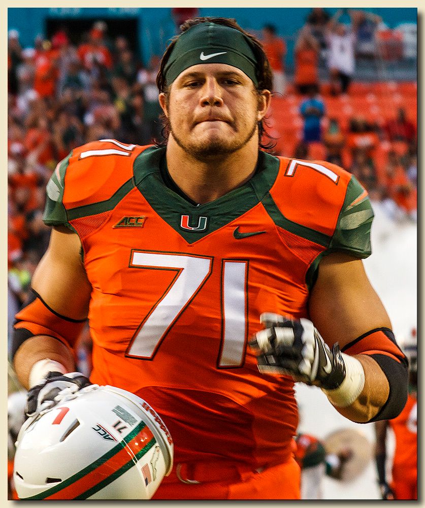 Miami Hurricanes vs Florida A&M Rattlers at Sun Life Stadium  09-06-2014 Anthony Chickillo (71)