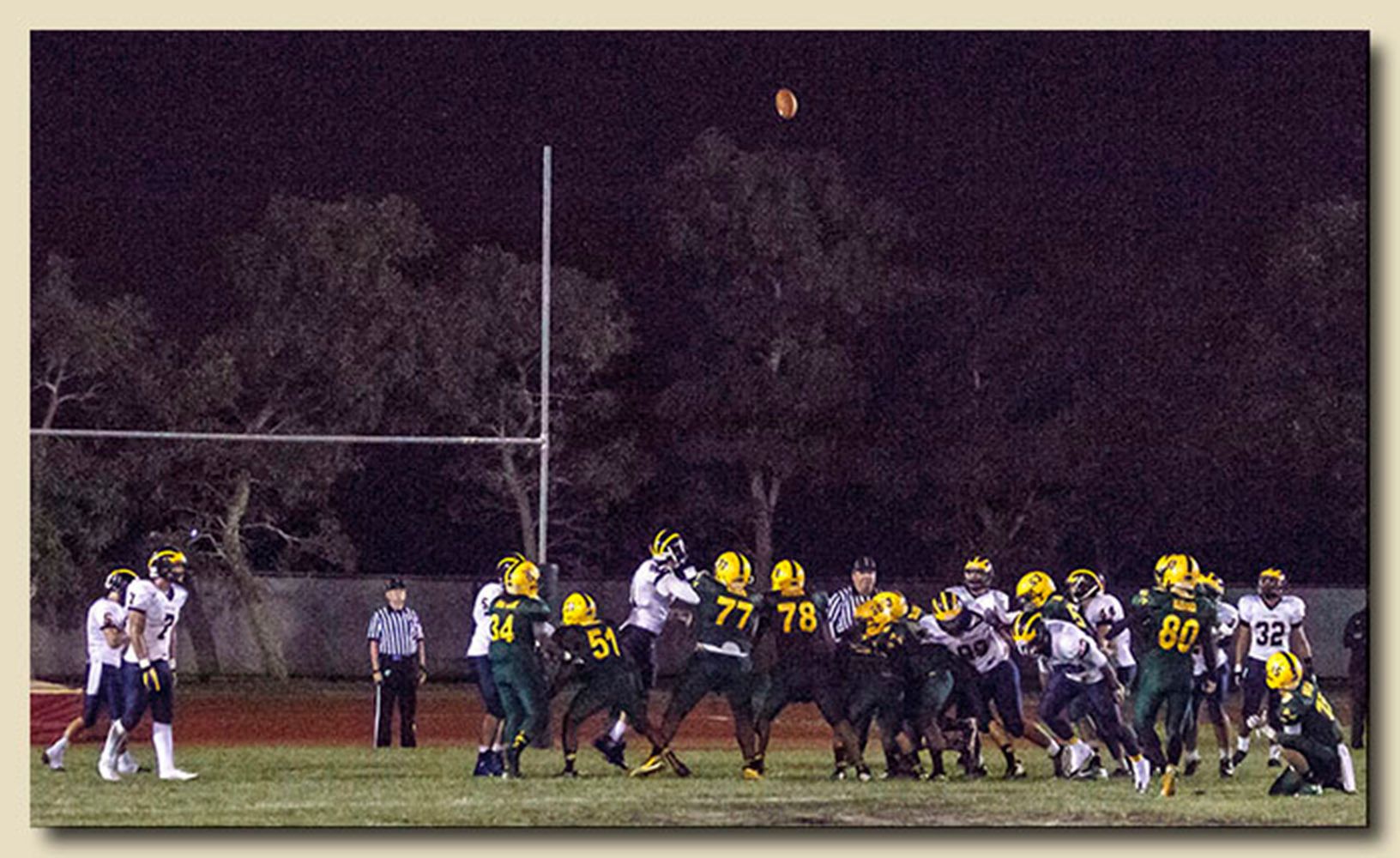 Nathan Escalante (80) Kicking The Extra Point