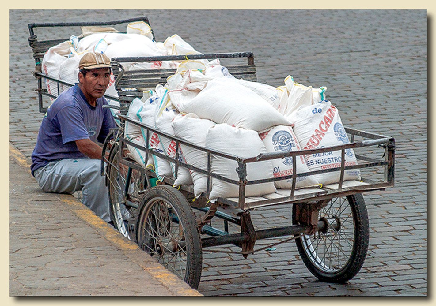 Downtown Cusco, Peru Delivery Man