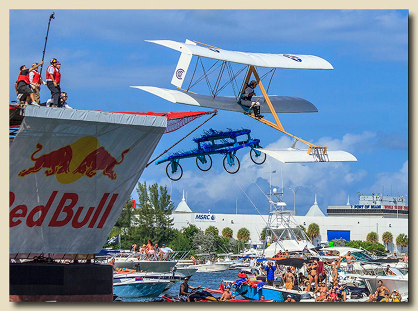 2013 National Red Bull Flugtag Miami, Miami, Florida Team 19 - Amelia and the Wright Bros