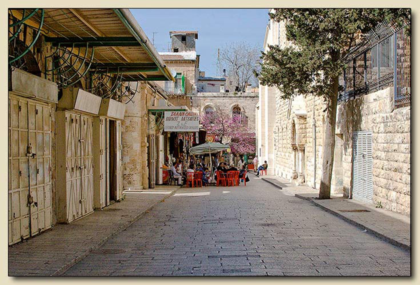Jerusalem, Israel    Exhibit Bet Shira Congregation, Pinecrest, Florida May 2011 Street Scene II