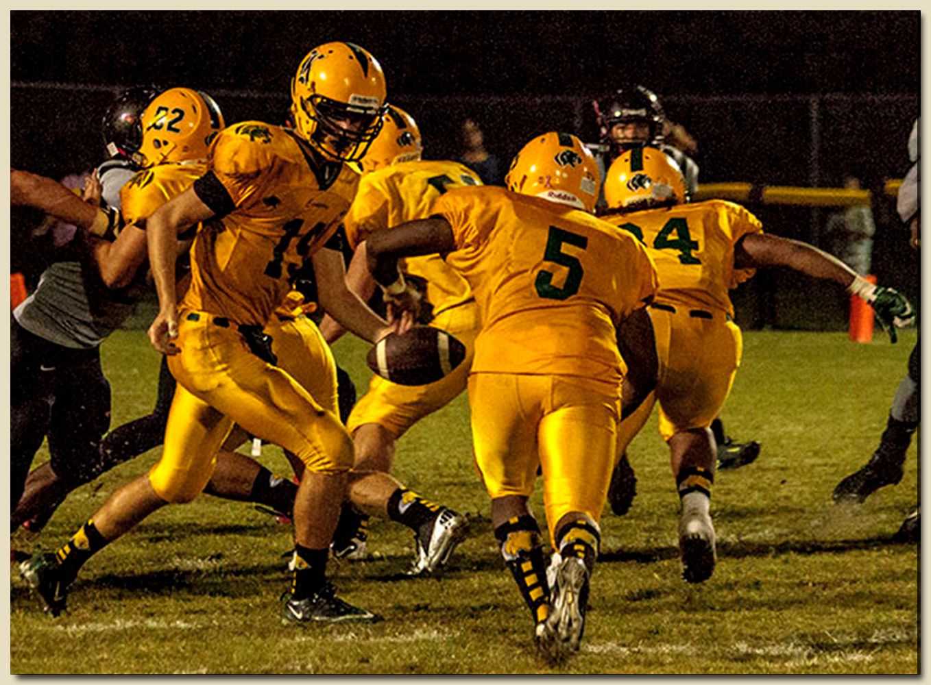 Joel Careaga (19) Handing Off To Nigel Dillard (5)