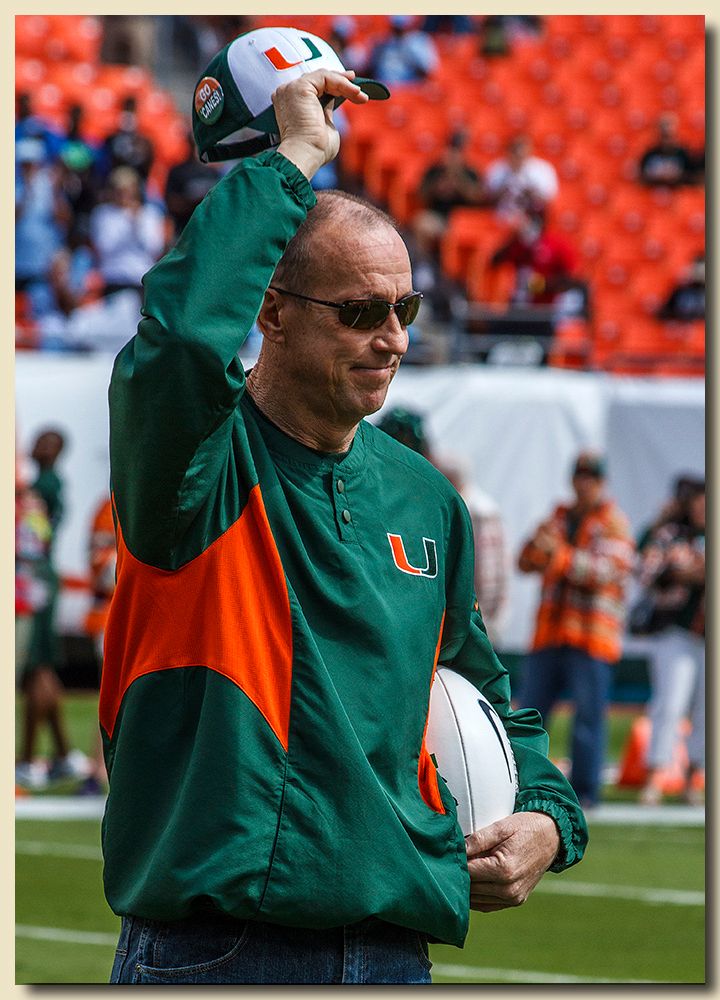 Miami Hurricanes vs North Carolina Tar Heels at Sun Life Stadium  11-01-2014 Jim Kelly