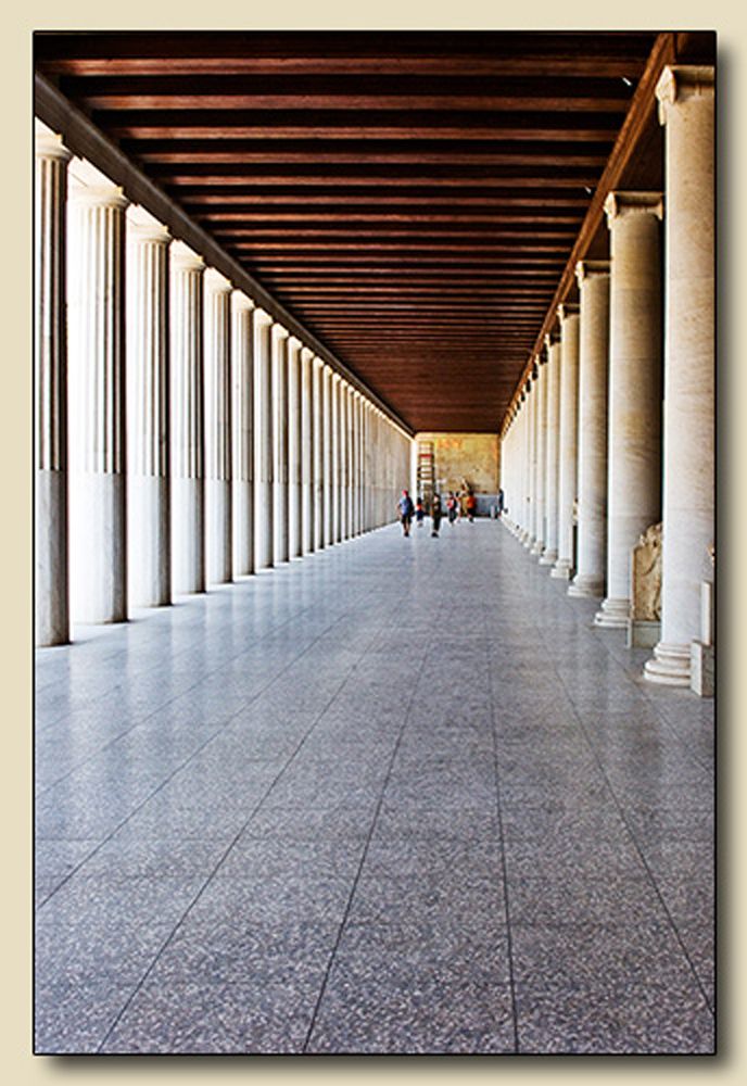 The Stoa of Attalos, Athens, Greece Perspective I