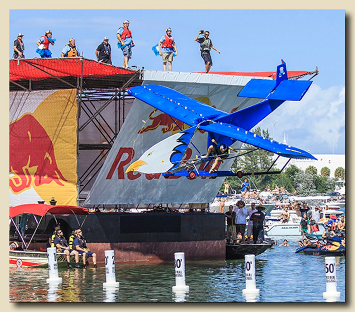2013 National Red Bull Flugtag Miami, Miami, Florida Team 12 - Blue Eagle Racers