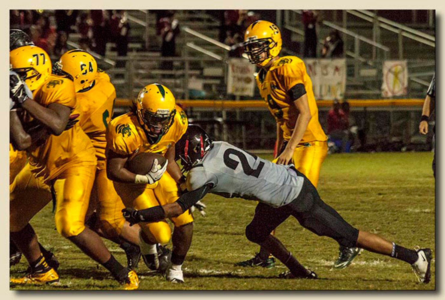 Akil Oliver (6) Being Tackled