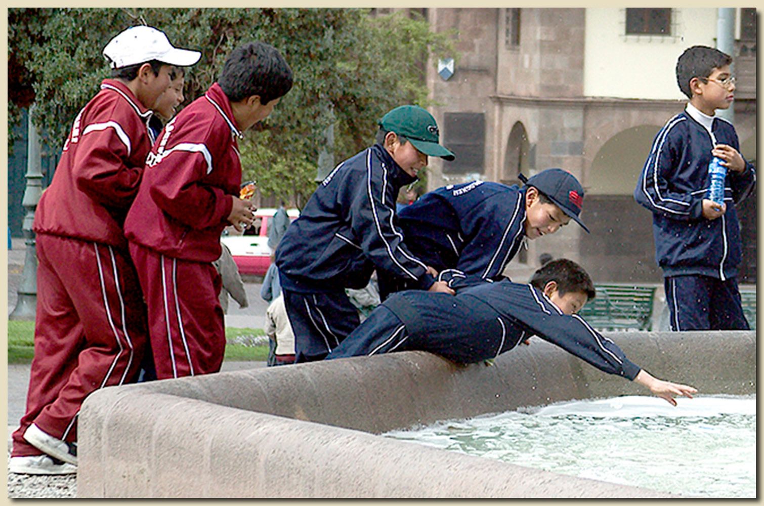 Downtown Cusco, Peru Having Fun