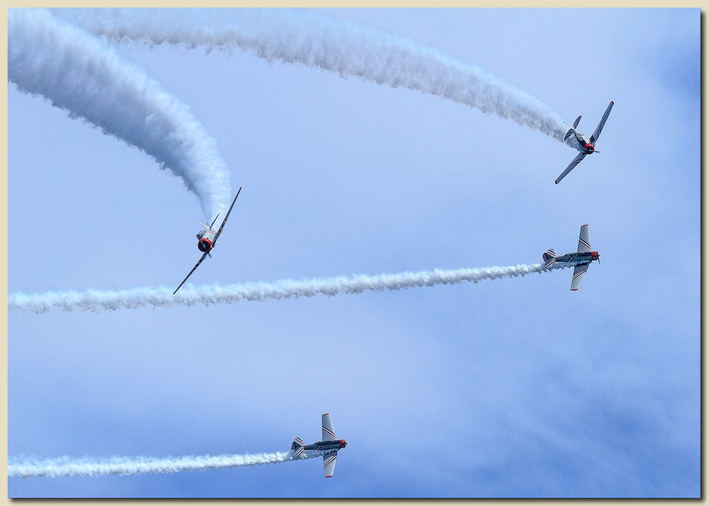 Geico Skytypers SNJ-2, 2013 Lauderdale Air Show, Fort Lauderdale Beach, Fort Lauderdale, Florida                                             
                                                                                        The Worldwide Gala Awards 5th Pollux Awards, Culture and Daily Life Category - Finalist - 2013 Formation Break II