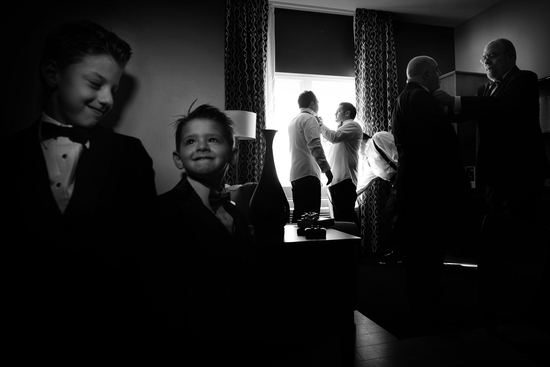 Groom's getting ready