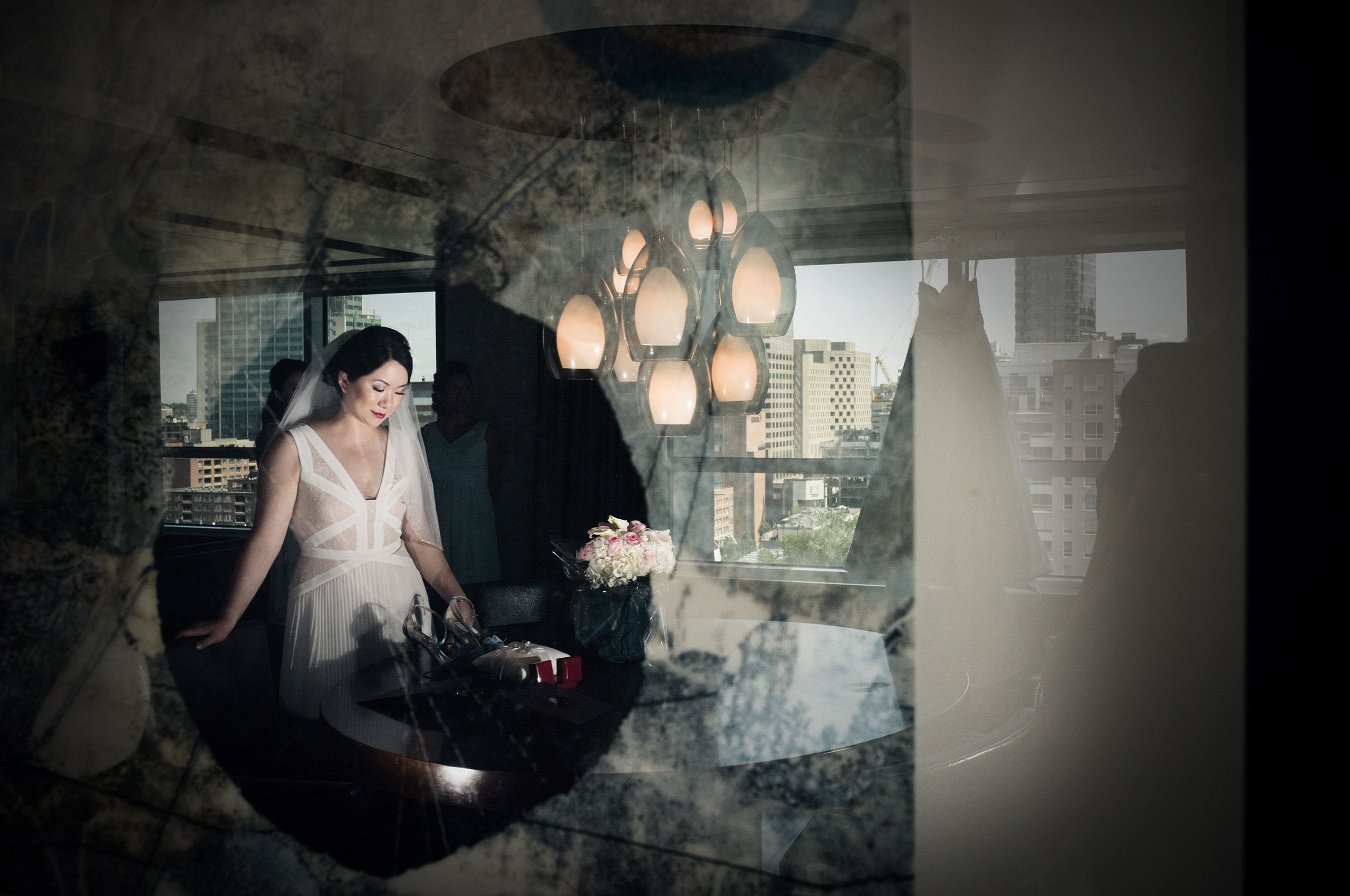 Bride's getting ready