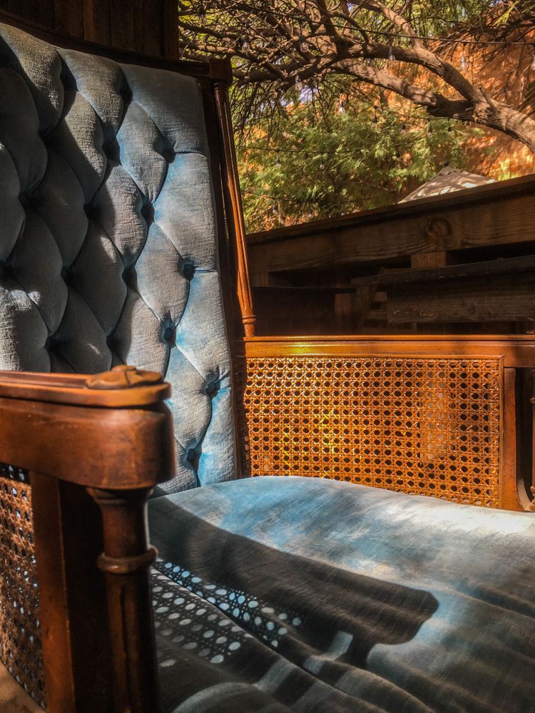 vintage crush baby blue velvet chair tucson arizona