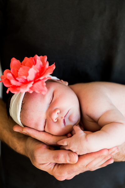 Newborn Sarah, flower, headband