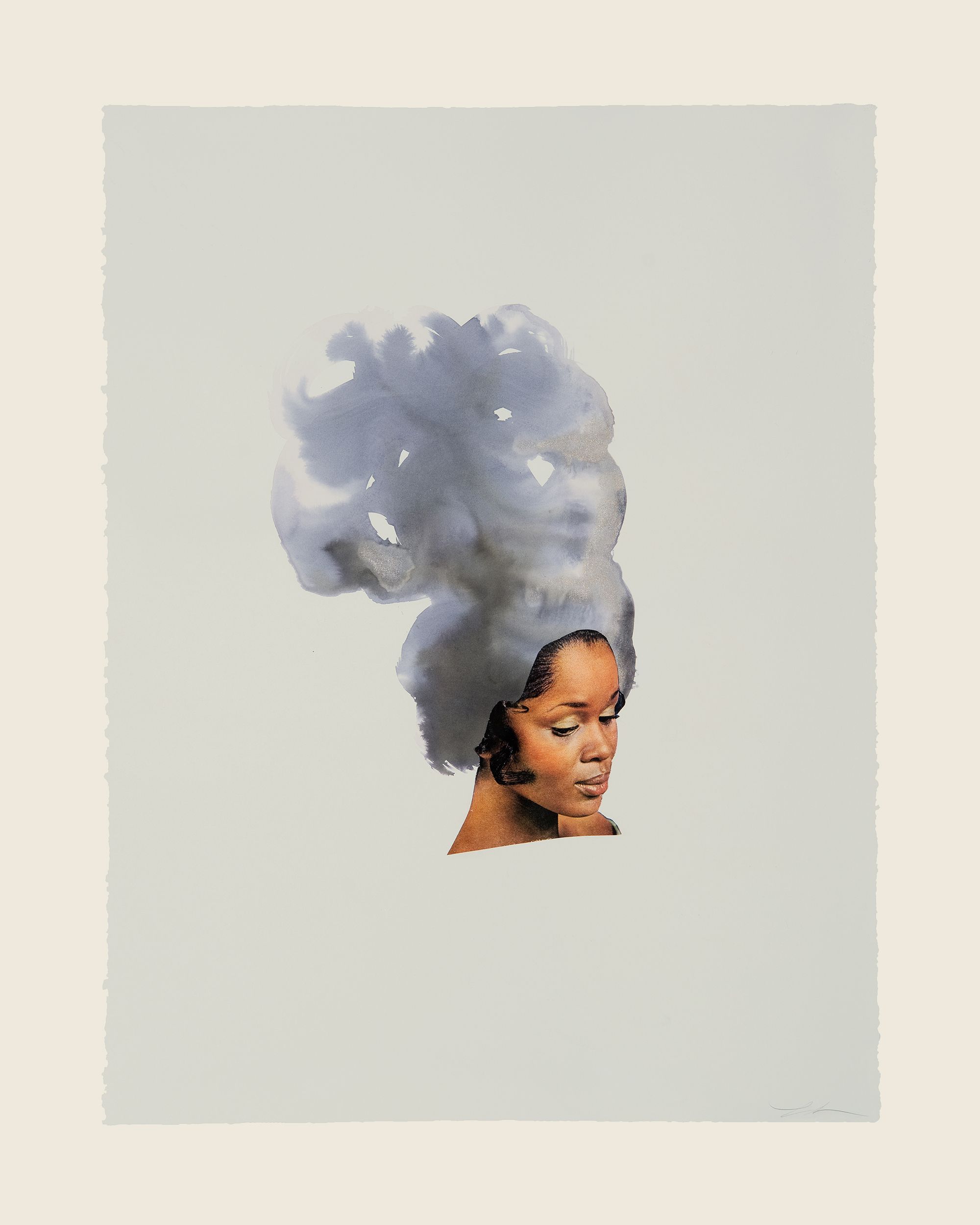 Collage and ink on paper - 29 1/2 x 21 5/8 in (74.9 x 54.9 cm) Up in the air, 2013