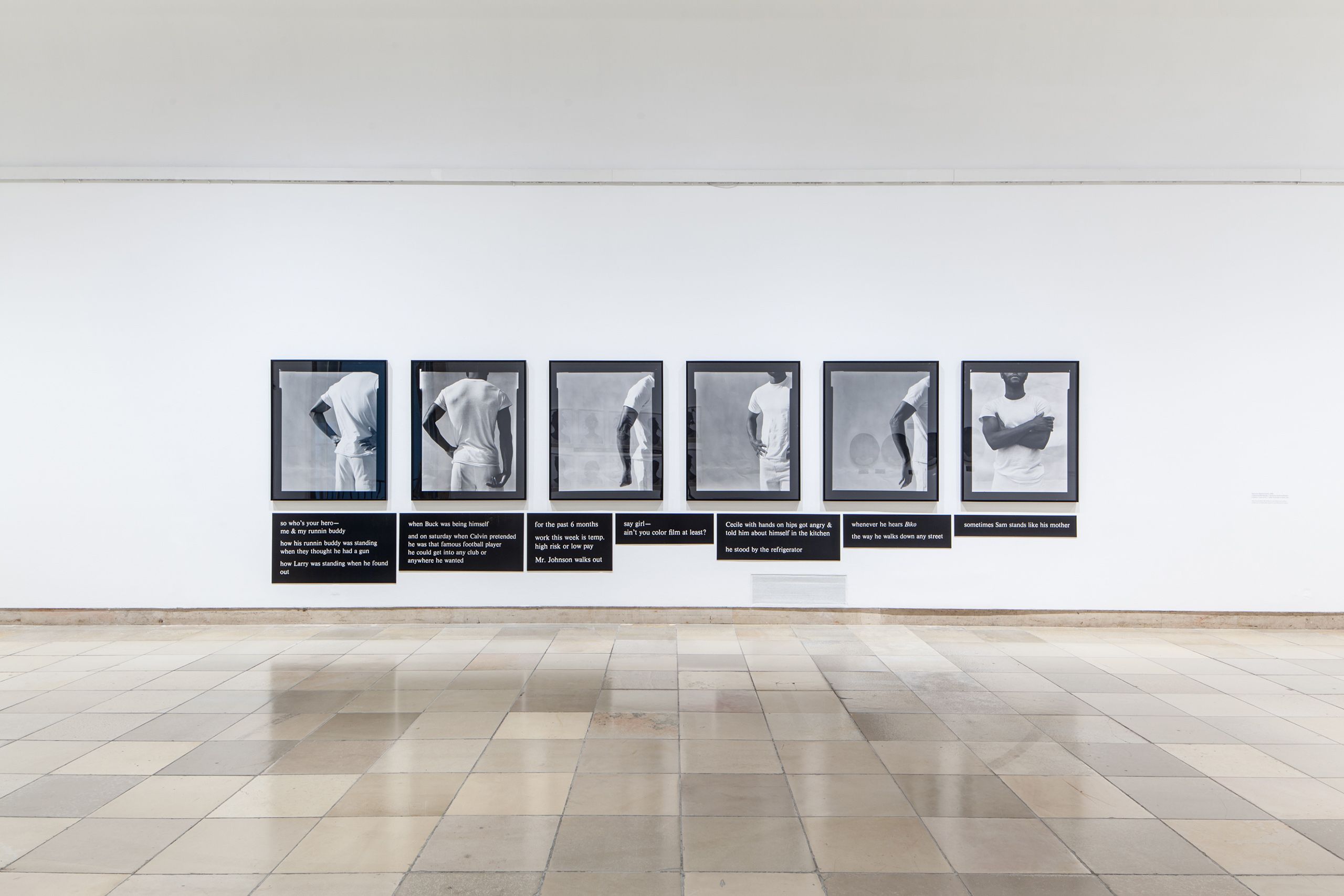 Photo credit: Maximilian Geute "Lorna Simpson", Haus der Kunst, Munich, Germany 2013-14