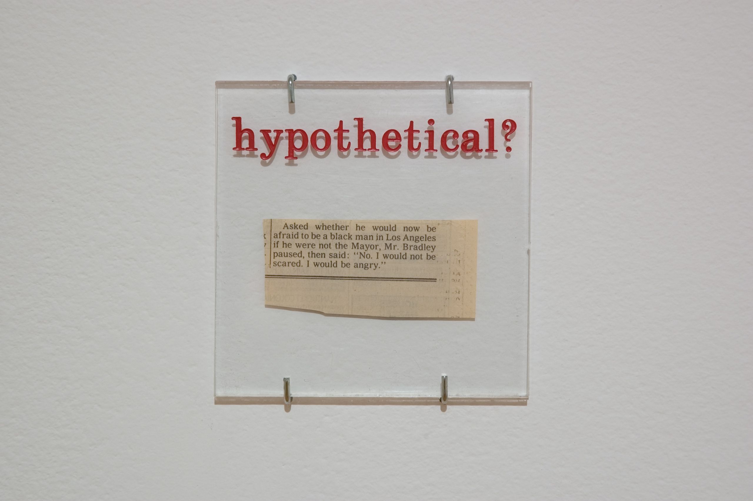 Photo credit: Brian Forrest  "Lorna Simpson", Museum of Contemporary Art Los Angeles, CA 2006