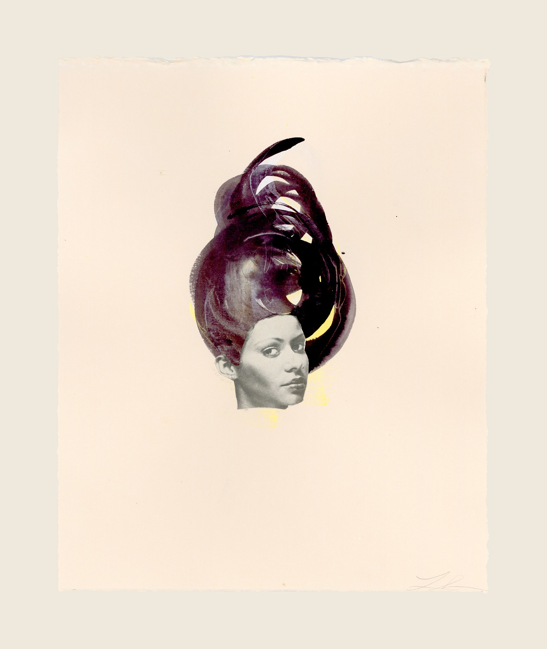 Collage and ink on paper - 10 7/8 x 8 1/2 in (27.6 cm x 21.6 cm) The Casual, 2011