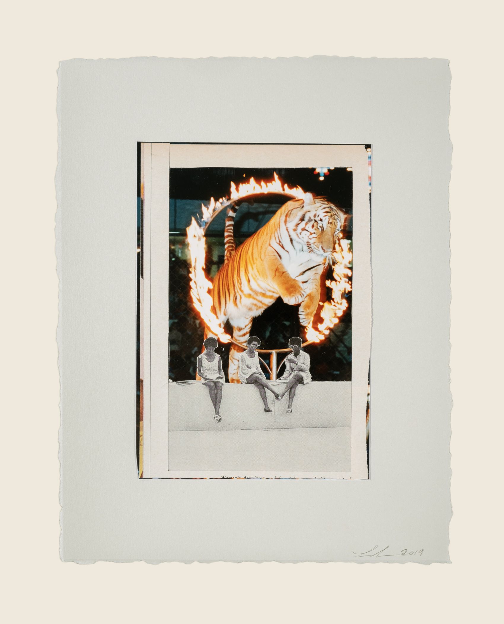 Found photograph and collage on paper - 11 x 8 1/2 in (27.9 x 21.6 cm) The Best Passage, 2019