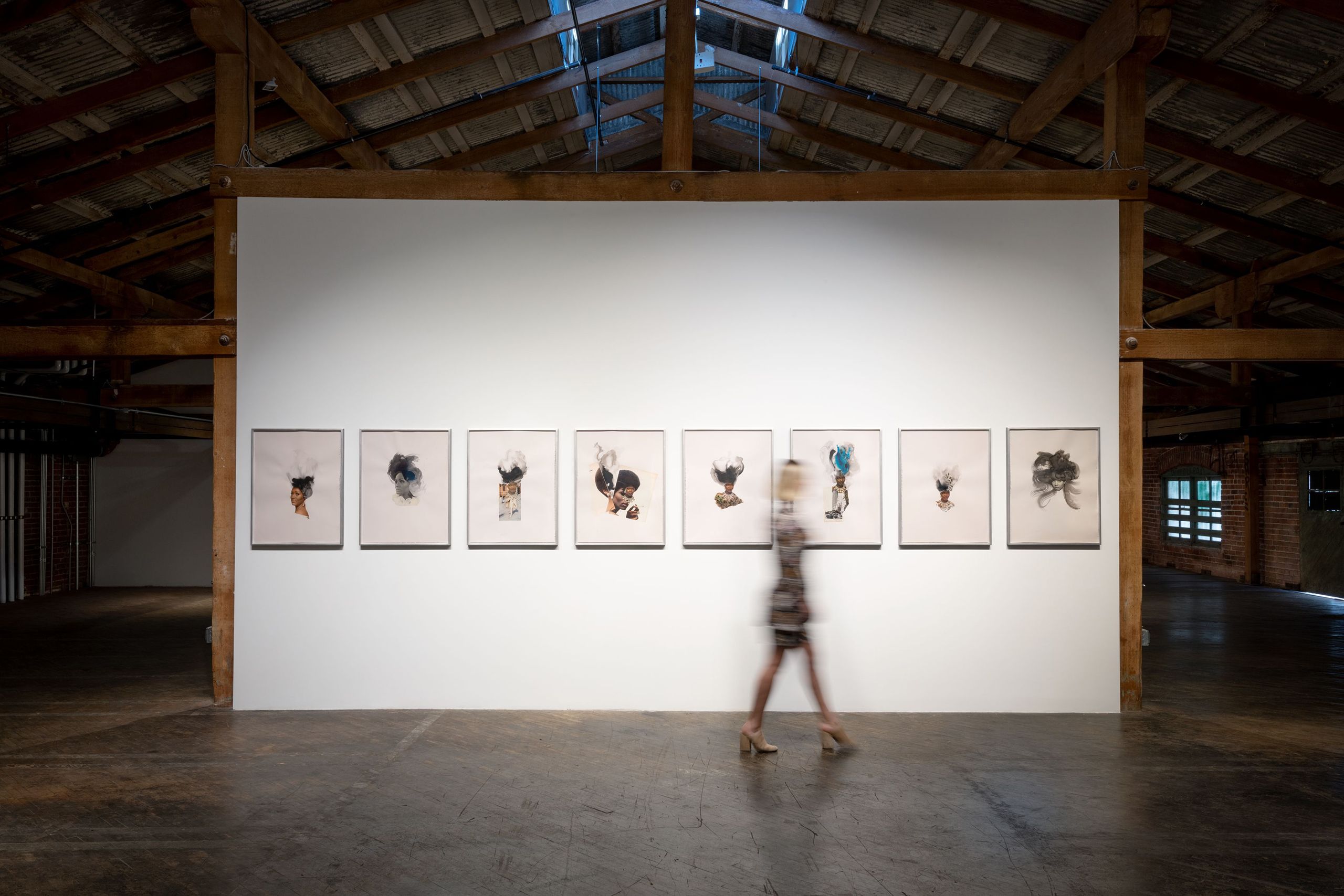 Photo credit: Jeff McLane "Special Presentation of Collages by Lorna Simpson", Hauser & Wirth, Los Angeles, CA 2018