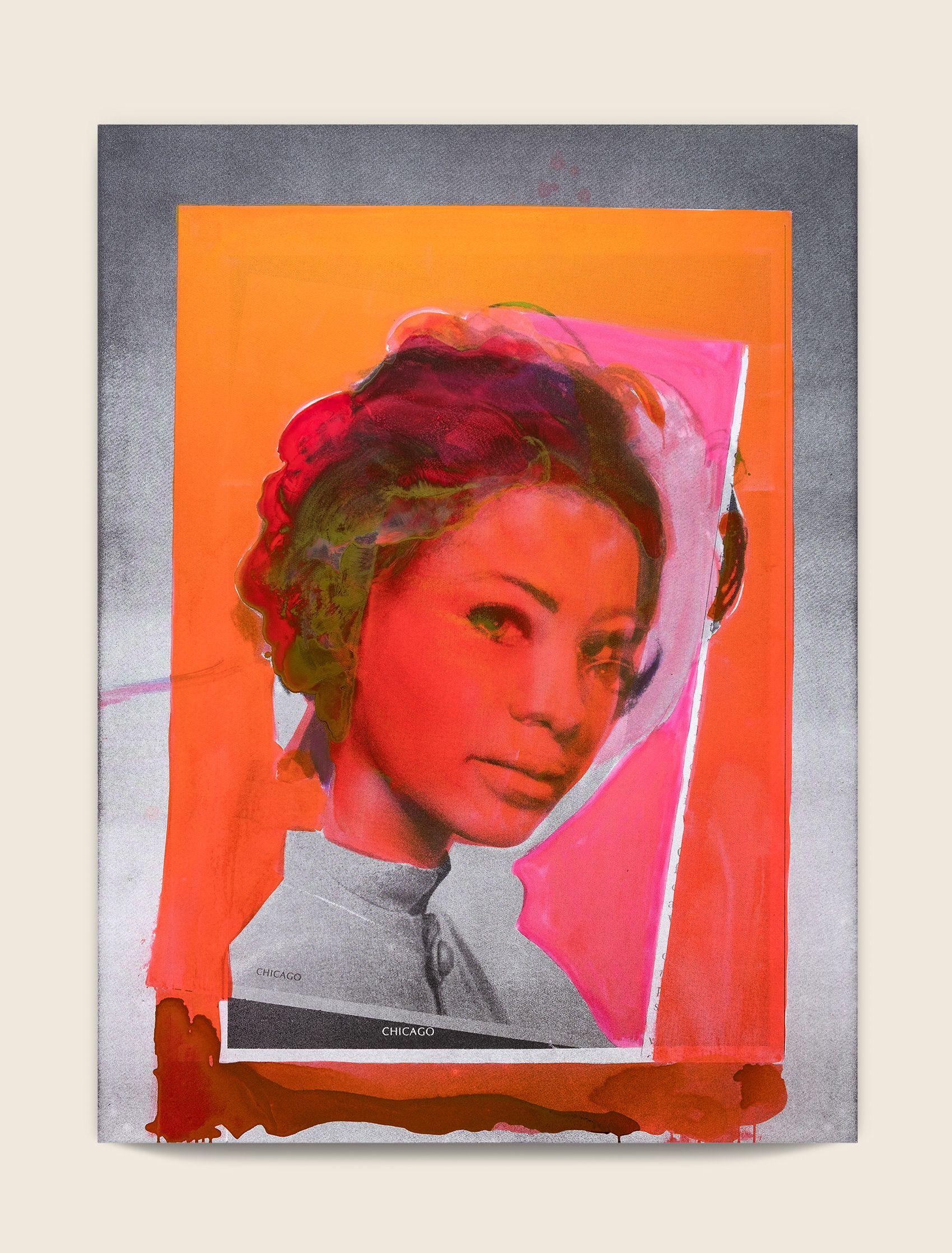 Ink and screenprint on gessoed fiberglass 67 x 50 x 1 3/8 in (170.2 x 127 x 3.5 cm) Chicago, 2020