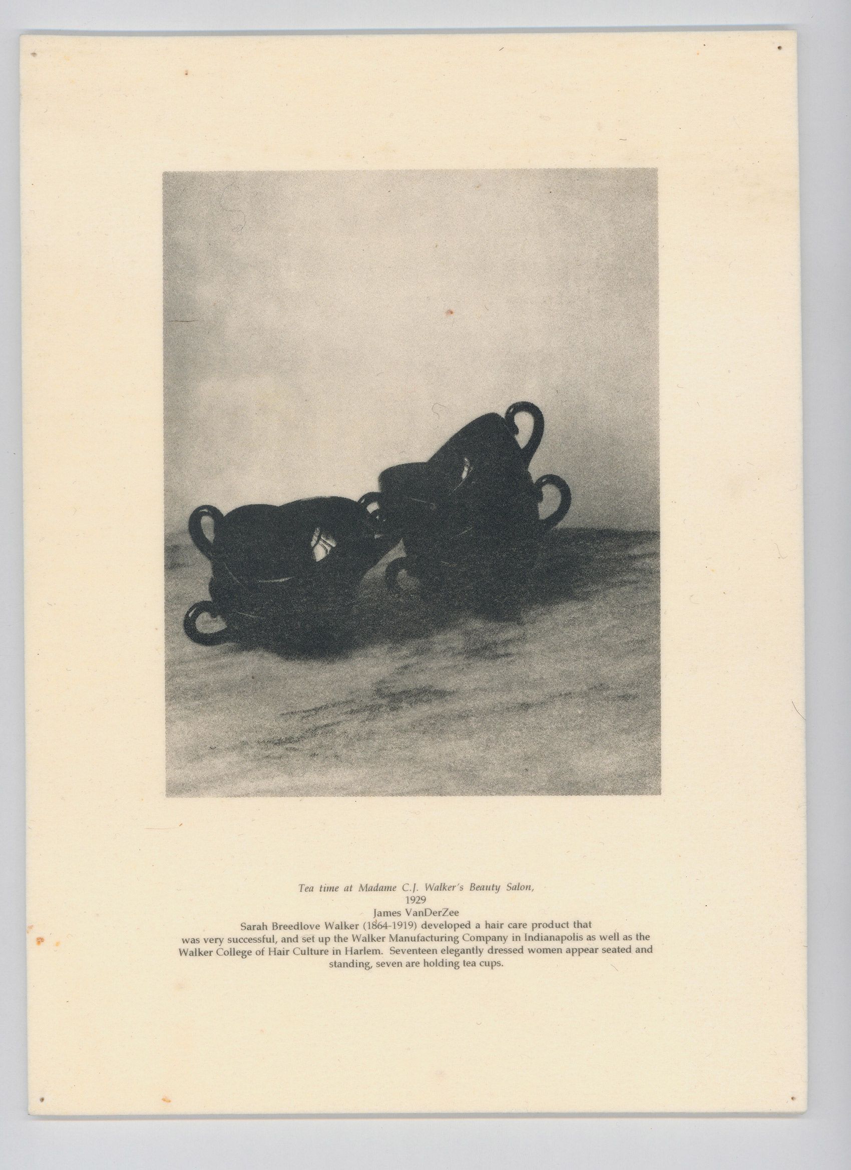 Tea Time at Madame C.J. Walker's Beauty Salon, 1995