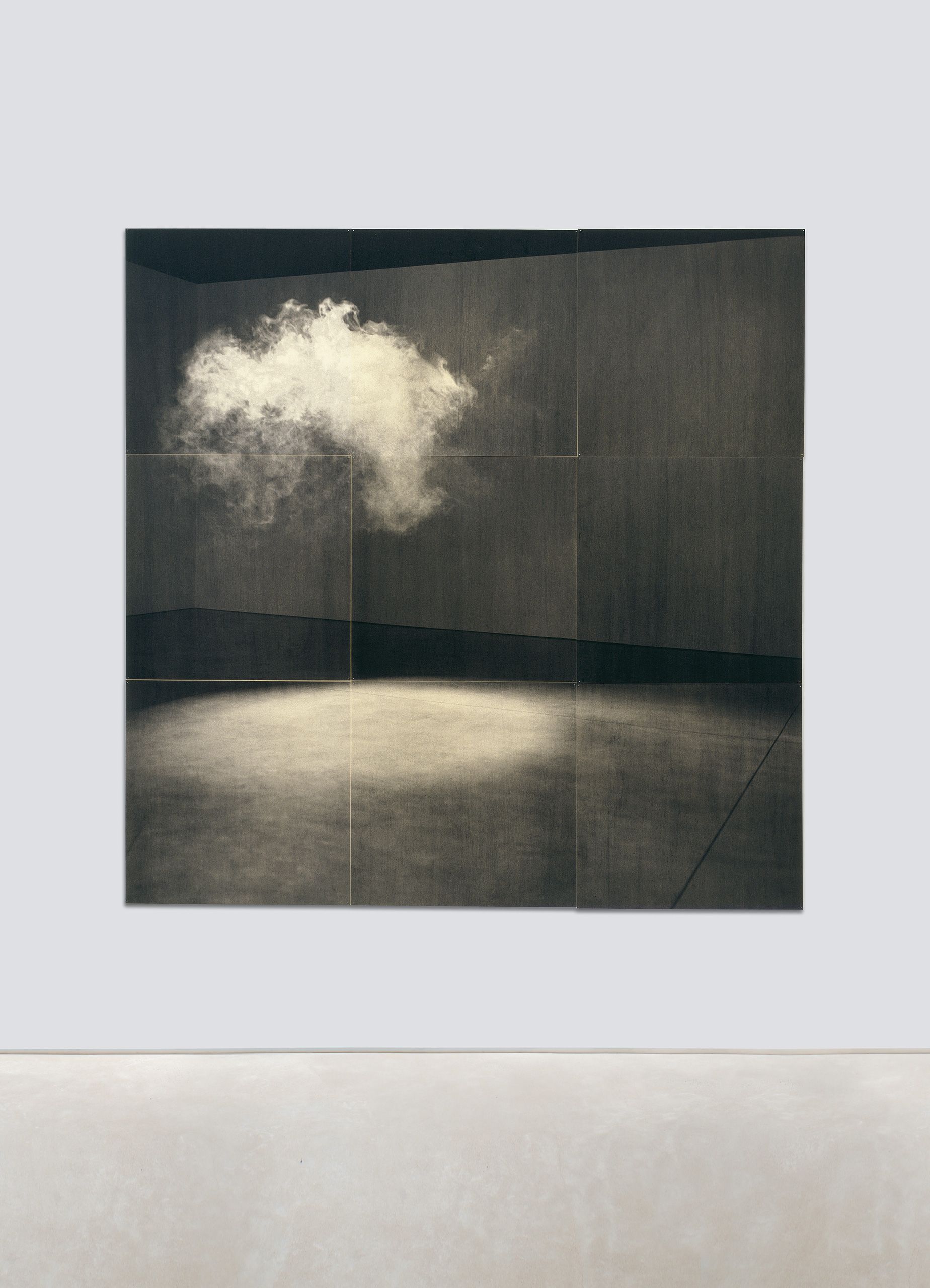 Serigraph on 9 felt panels - Overall: 84 x 84 in (213.4 x 213.4 cm) Cloud, 2005