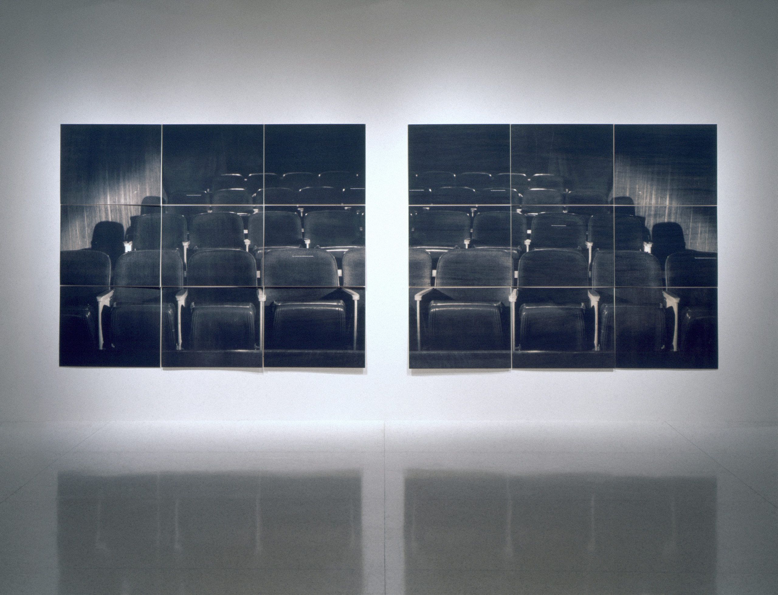 Diptych serigraph on 18 felt panels - Overall: 78 x 99 in (198.1 x 251.5 cm) Theater Seats, 1998