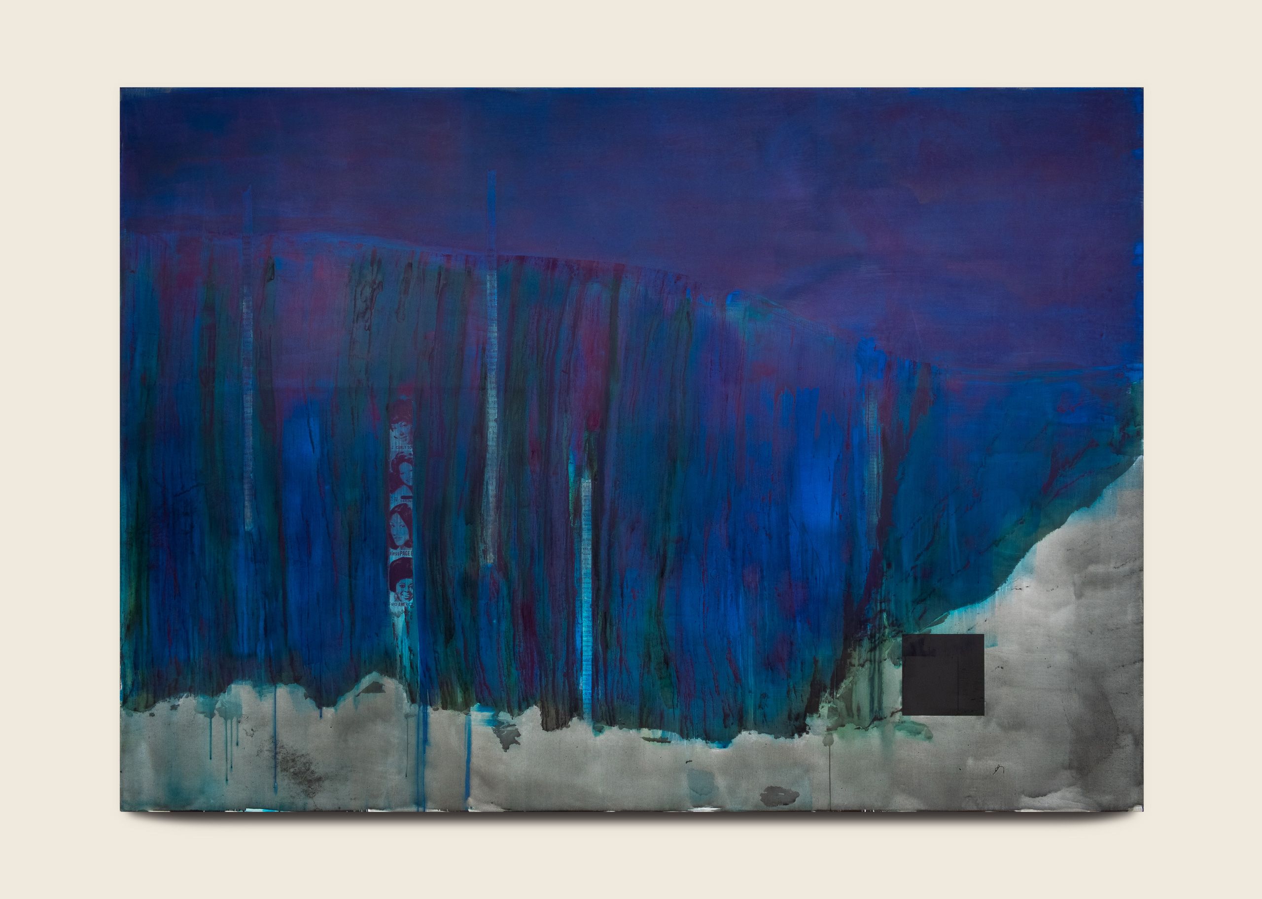 Ink and screenprint on gessoed fiberglass 102 x 144 x 1 3/8 in (259.1 x 365.8 x 3.5 cm) Vertigo, 2021