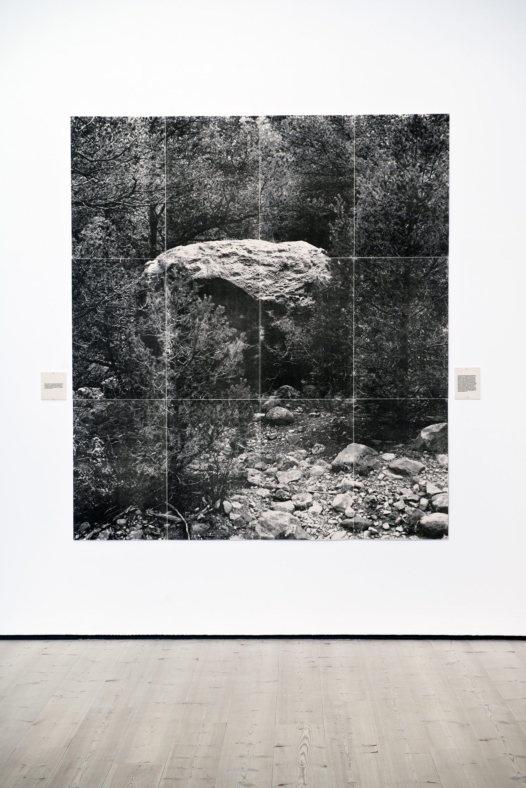 Serigraph on 12 felt panels with 2 felt text panels - Overall: 100 1/2 x 94 in (255.3 x 238.8 cm) The Rock, 1995
