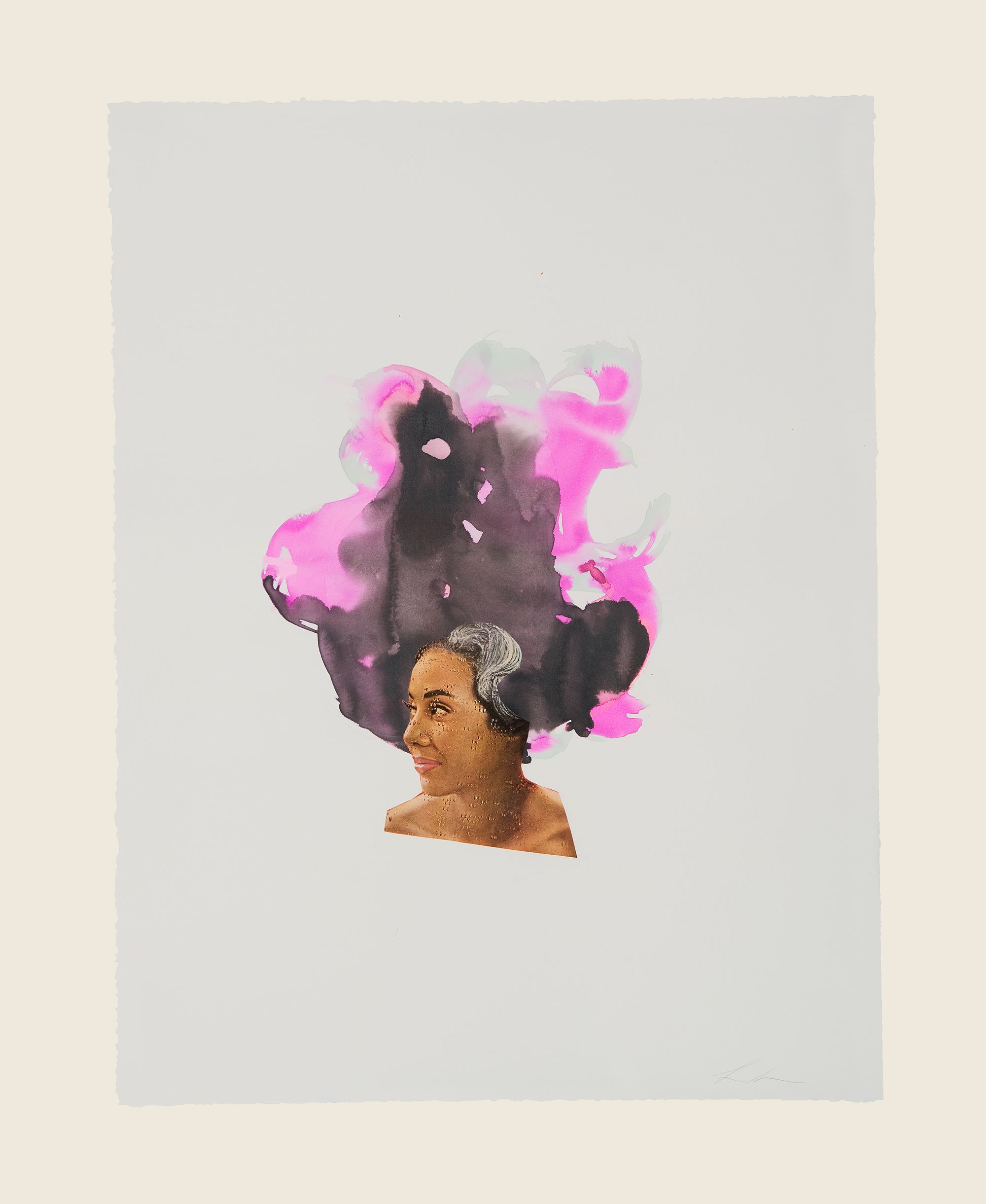 Collage and ink on paper - 29 1/2 x 21 5/8 in (74.9 x 54.9 cm) Heat, 2013