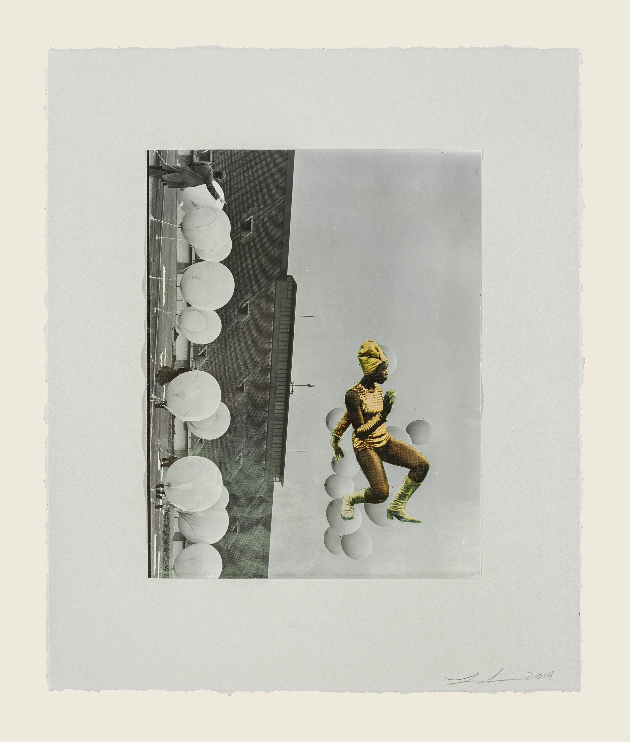 Found photograph and collage on paper - 12 3/4 x 10 5/8 in (32.4 x 27 cm) Thelma Golden, 2019