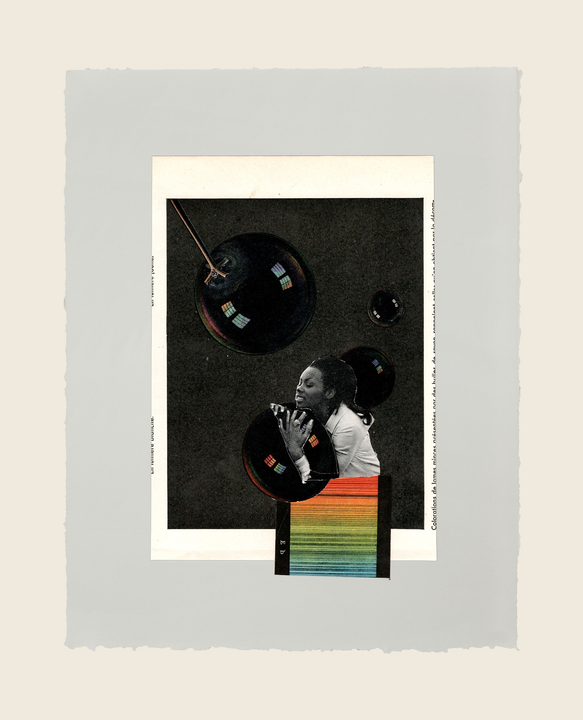 Collage on paper 11 x 8 1/2 in (27.9 x 21.6 cm) You Melted, 2020