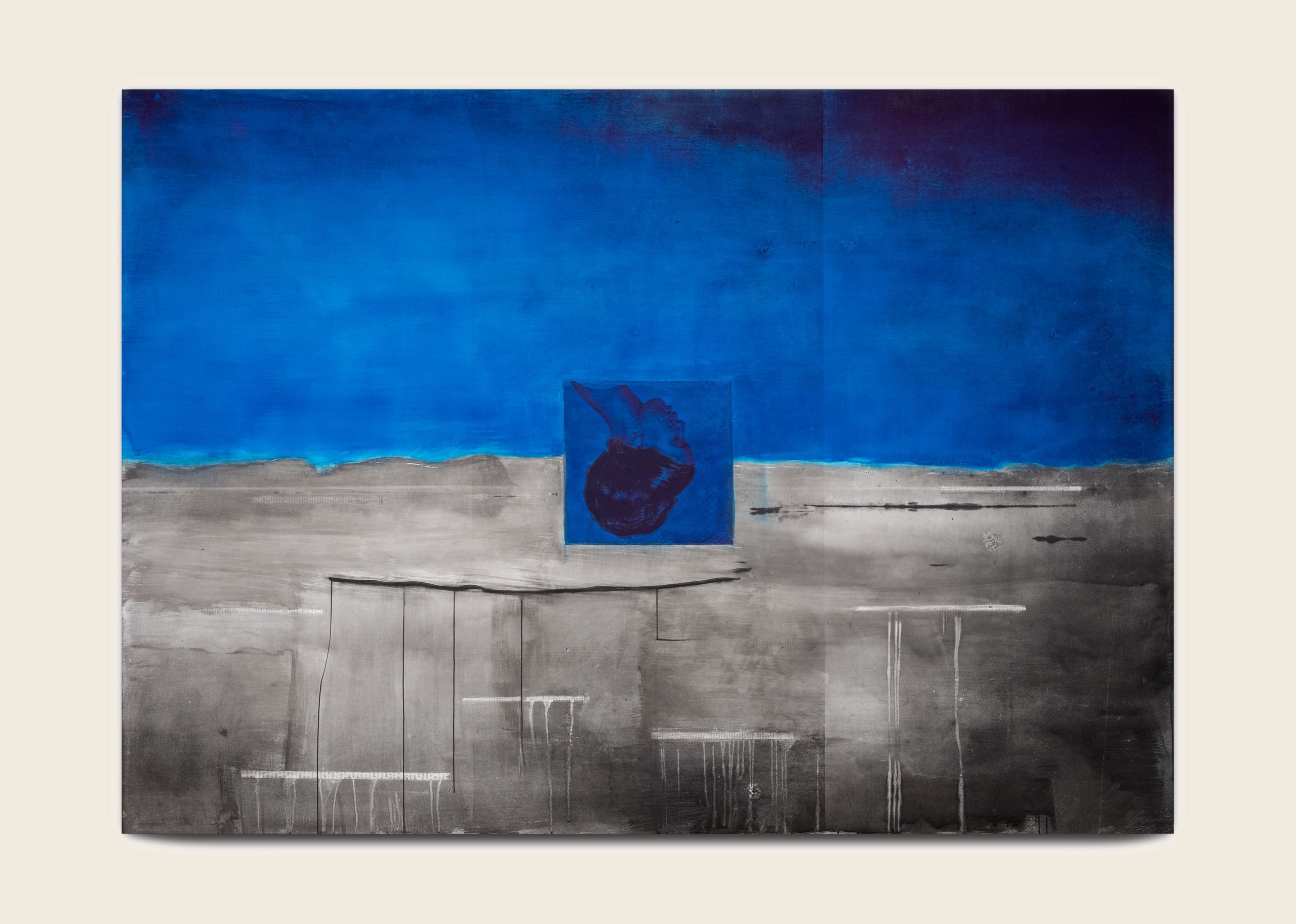 Ink and screenprint on gessoed fiberglass 102 x 144 x 1 3/8 in (259.1 x 365.8 x 3.5 cm) Time, 2021