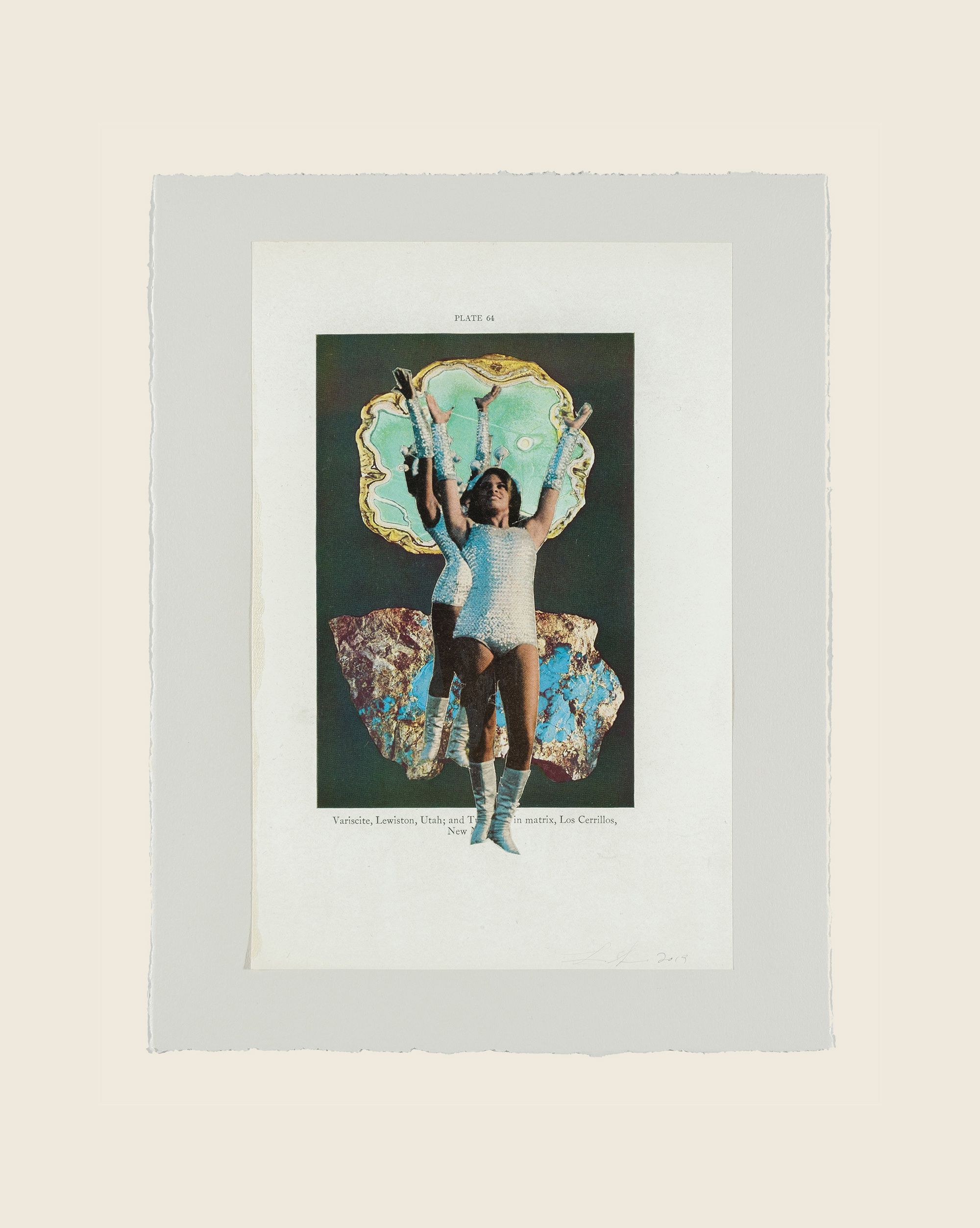 Collage on paper - 11 x 8 1/2 in (27.9 x 21.6 cm) Earth & Sky #63, 2019