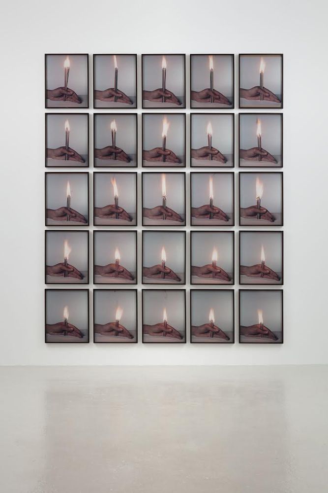 25 color Polaroid prints - Overall: 125 x 105 x 1 1/2 in (317.5 x 266.7 x 3.8 cm) Untitled (6 Candles), 1992