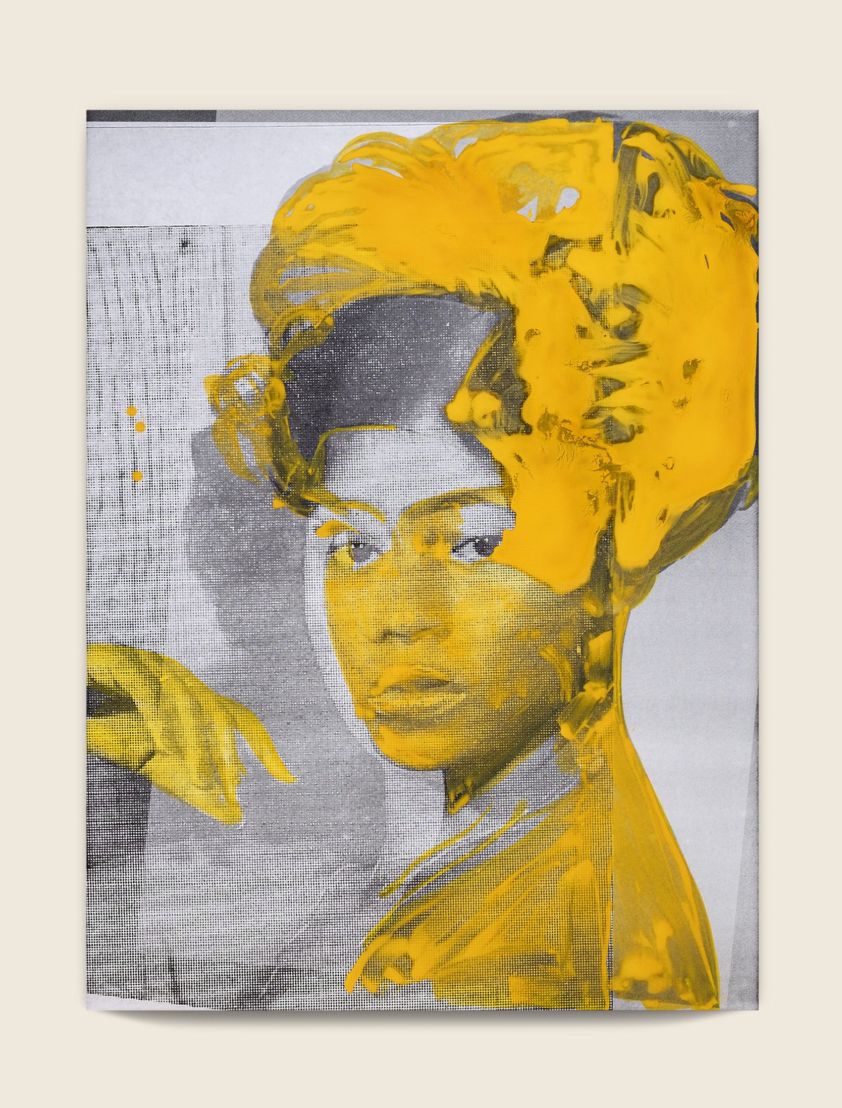 Ink and screenprint on gessoed fiberglass 67 x 50 x 1 3/8 in (170.2 x 127 x 3.5 cm) Marked, 2021