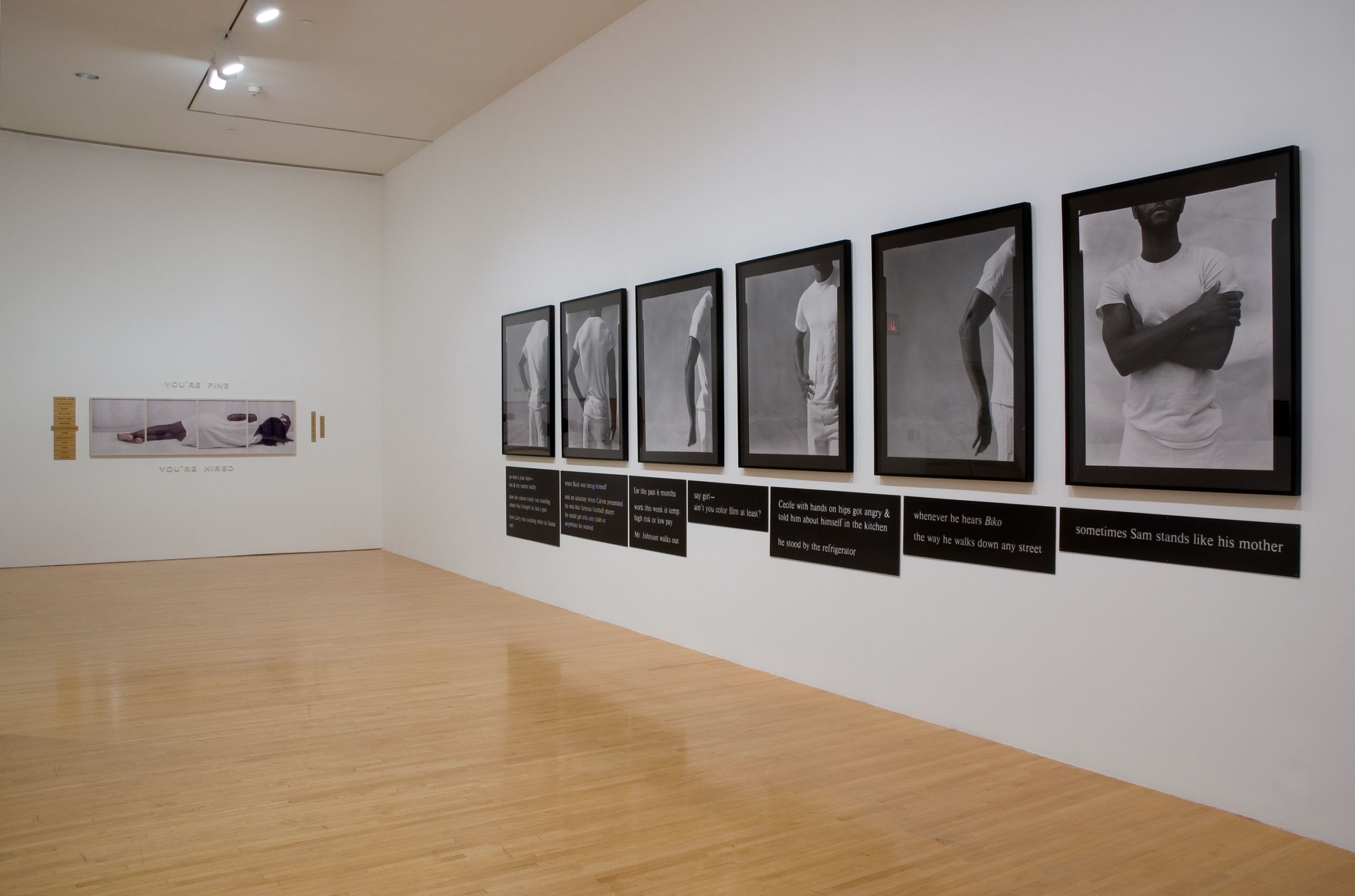 Photo credit: Brian Forrest  "Lorna Simpson", Museum of Contemporary Art Los Angeles, CA 2006