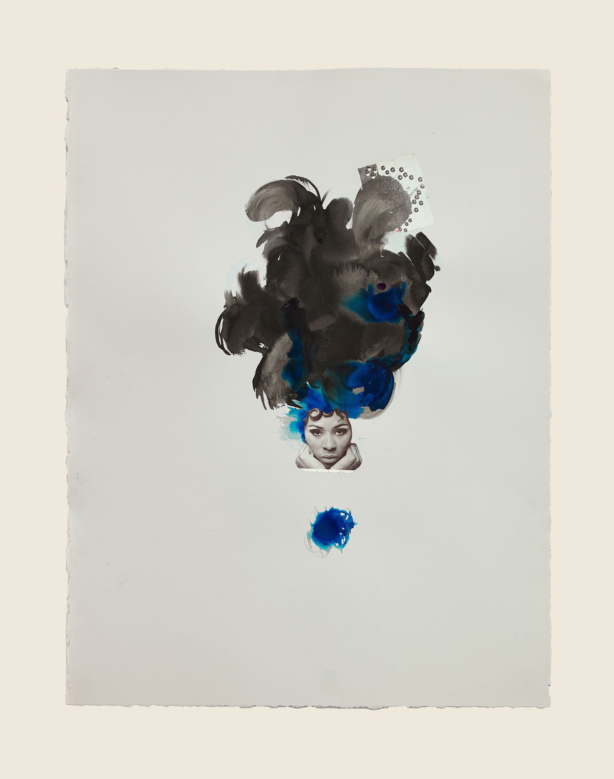 Collage and ink on paper - 29 1/2 x 21 5/8 in (74.9 x 54.9 cm) Crown, 2013