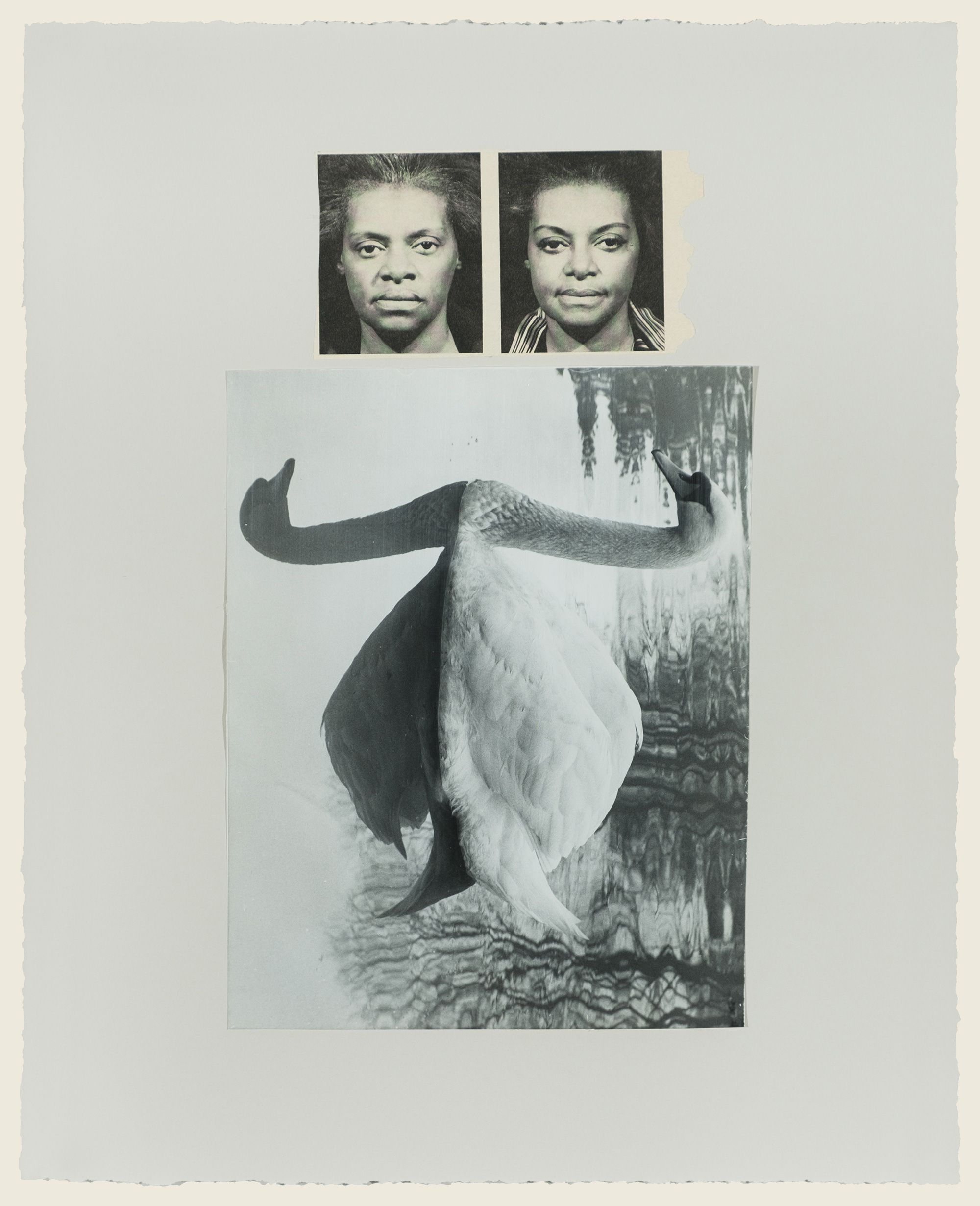 Found photograph and collage on paper - 30 x 21 5/8 in (76.2 x 54.9 cm) Changes, 2013