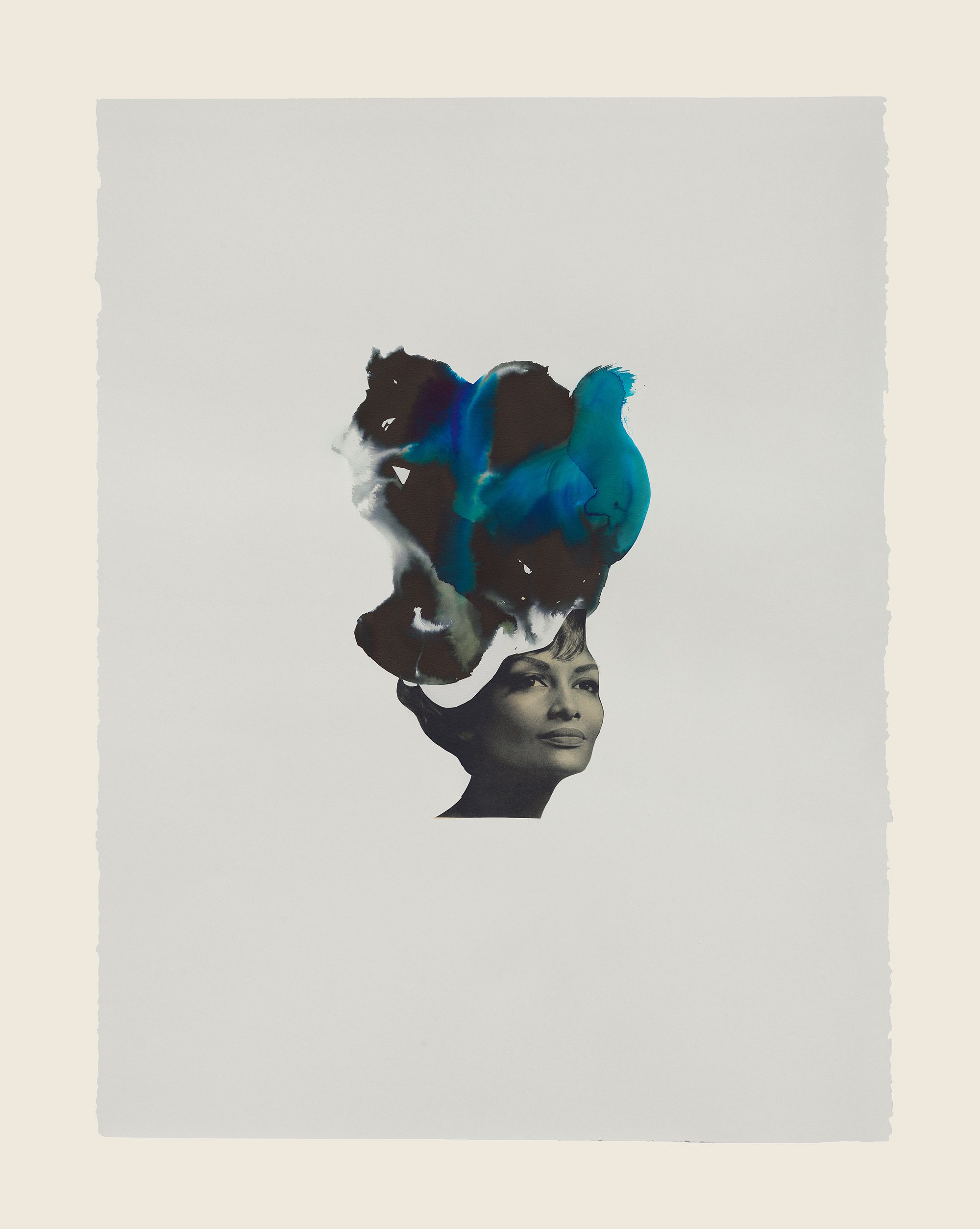 Collage and ink on paper - 29 1/2 x 21 5/8 in (74.9 x 54.9 cm) Cleopatra, 2013