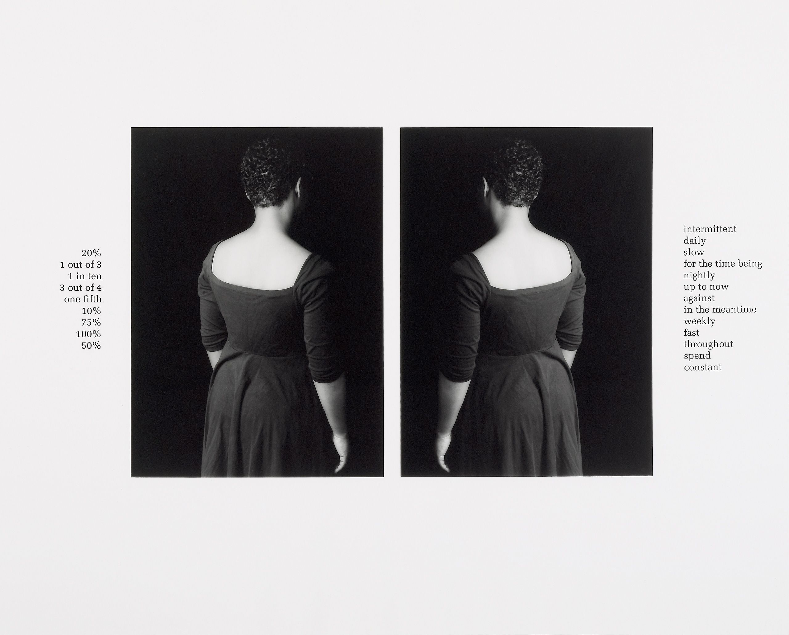 Silver gelatin print - 50 7/8 x 61 1/2 in (129 x 156.2 cm) Partitions And Time, 1991