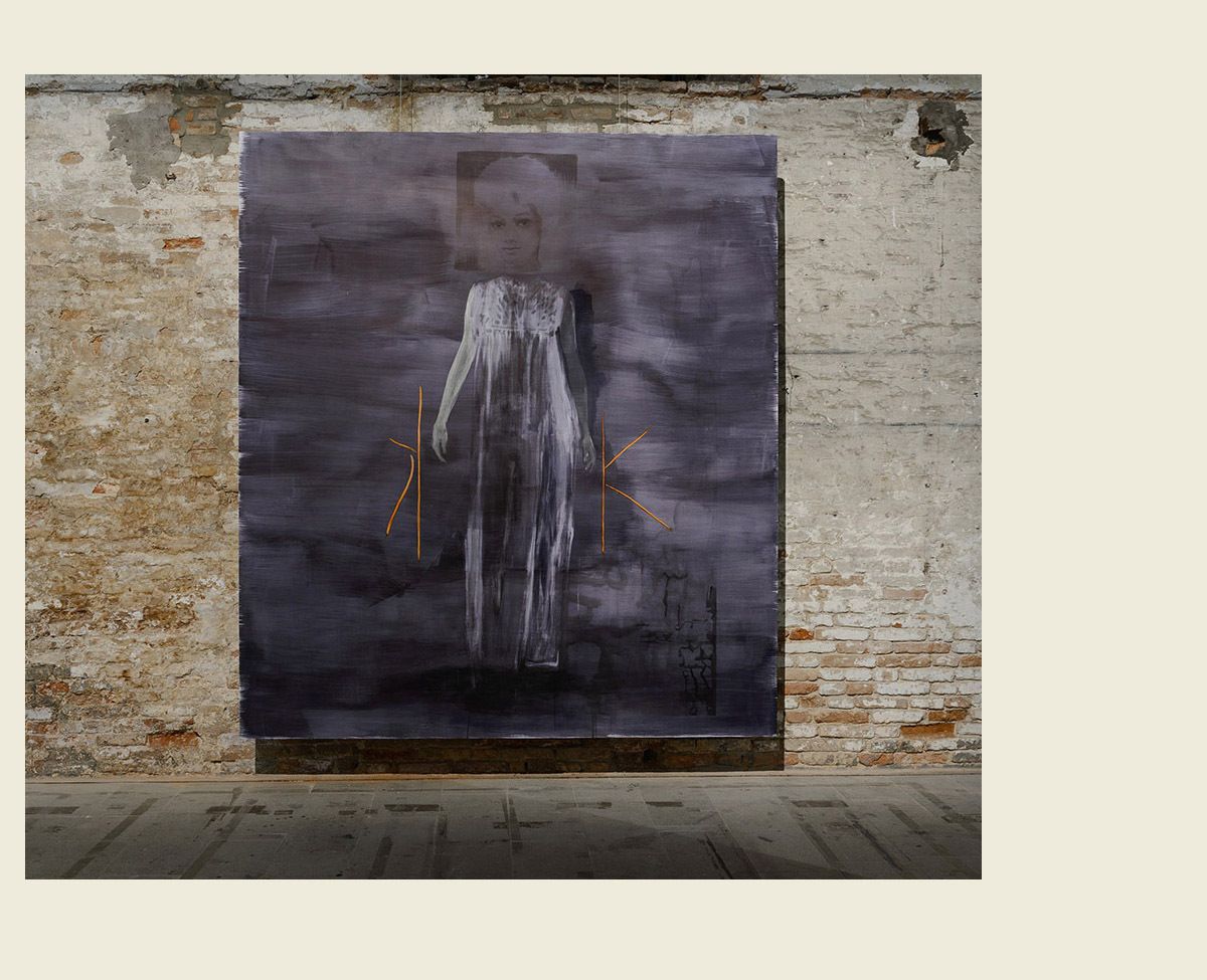 Ink and acrylic on wood - 108 x 96 x 1 1/4 in (274.3 x 243.8 x 3.2cm)- Photo by Alessandra Chemollo - Courtesy: la Biennale di Venezia Nightmare?, 2015 (installation view)