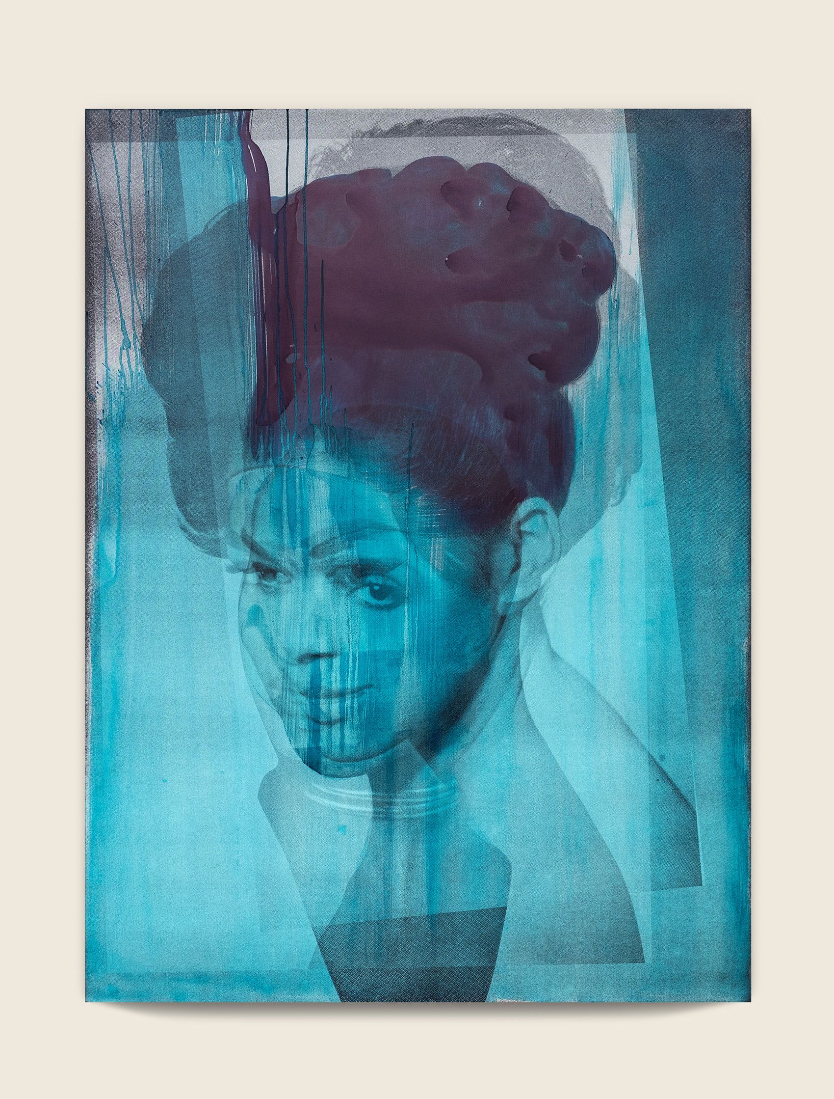 Ink and screenprint on gessoed fiberglass 67 x 50 x 1 3/8 in (170.2 x 127 x 3.5 cm) Daydream, 2020