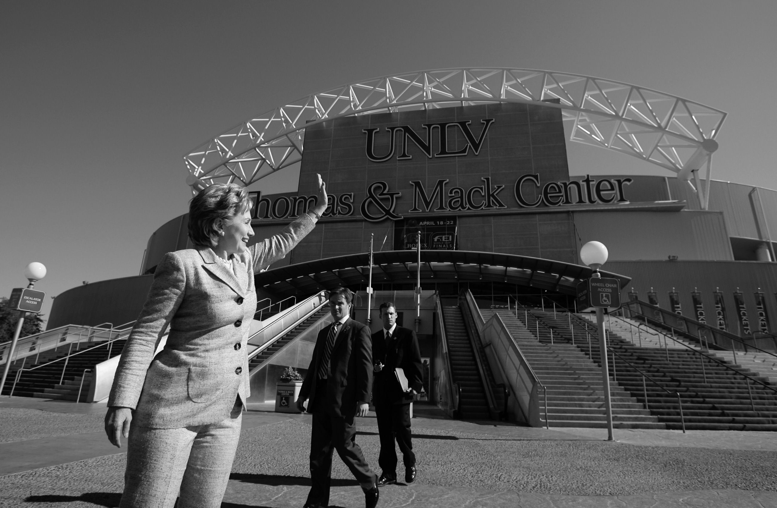 Sen. Hillary Clinton (D-N.Y.) campaigns in Las Vegas on March 24, 2007. Hillary Clinton Presidential Campaign 2008