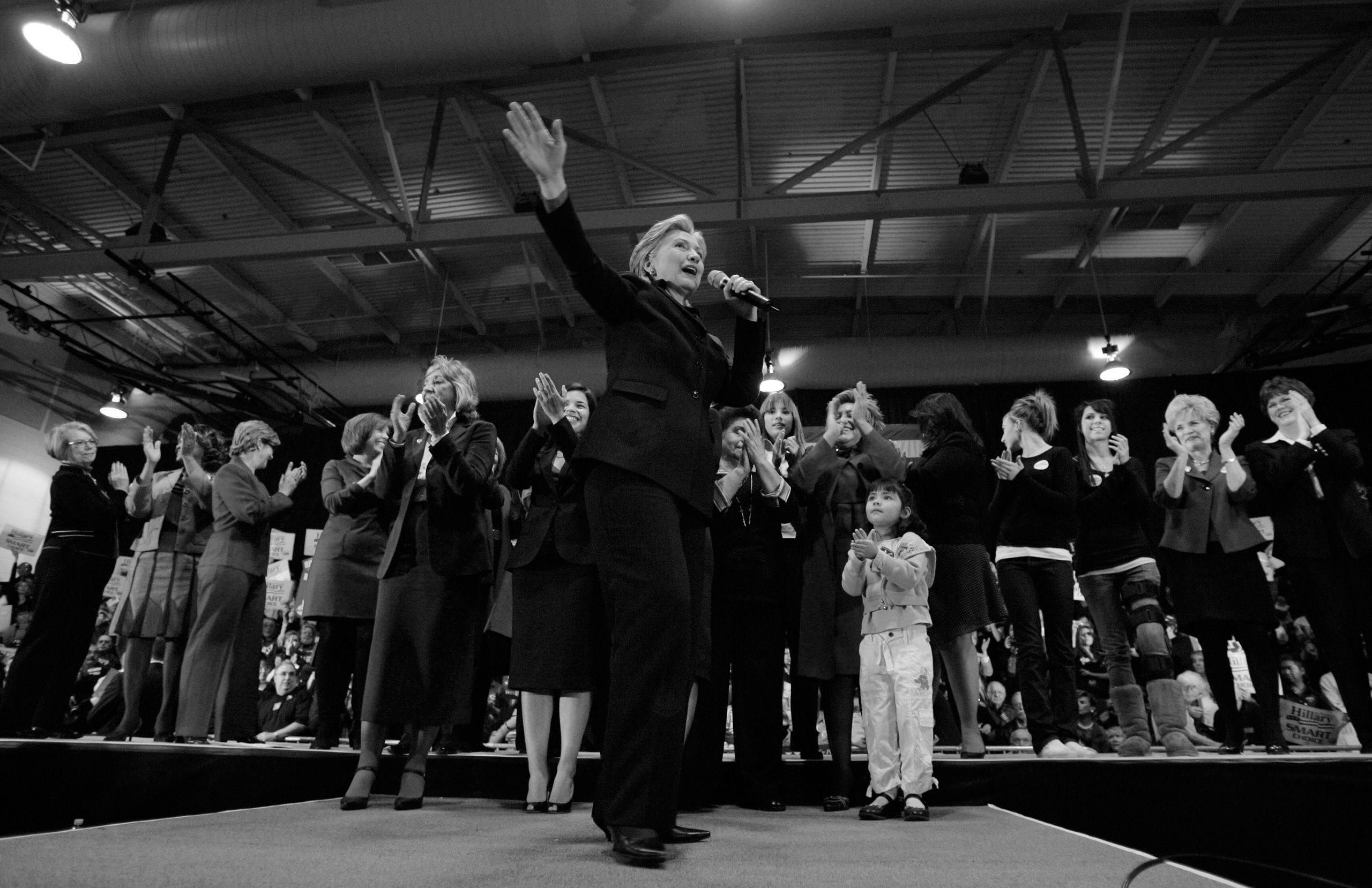 Sen. Hillary Clinton (D-N.Y.) campaigns in Las Vegas on January 15, 2008.  Hillary Clinton Presidential Campaign 2008