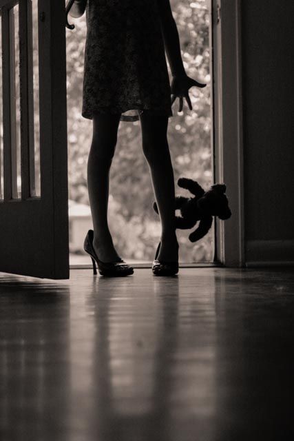 girl in doorway 