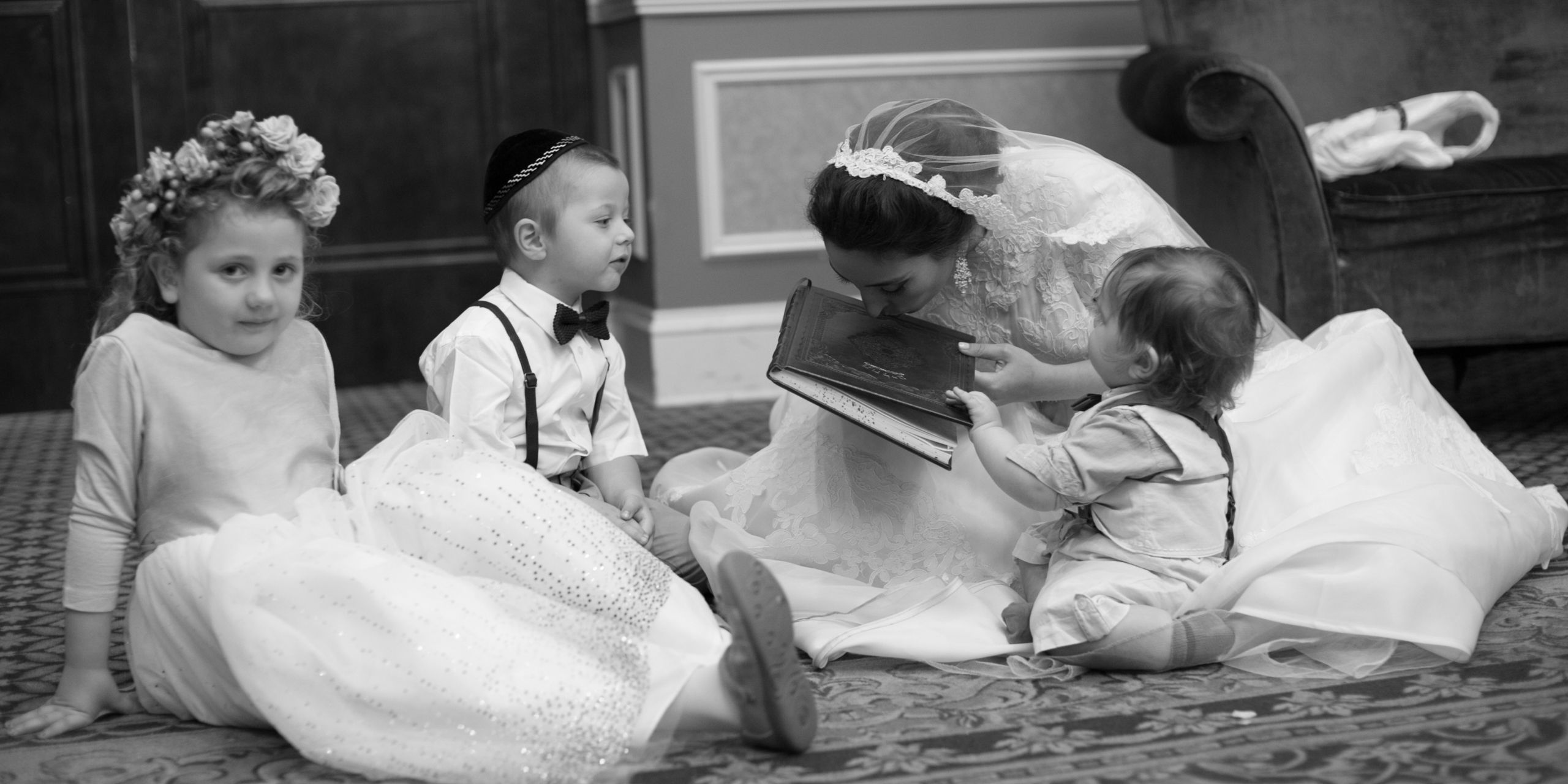 Candid Moment of the Bride Kissing Her Prayer Book