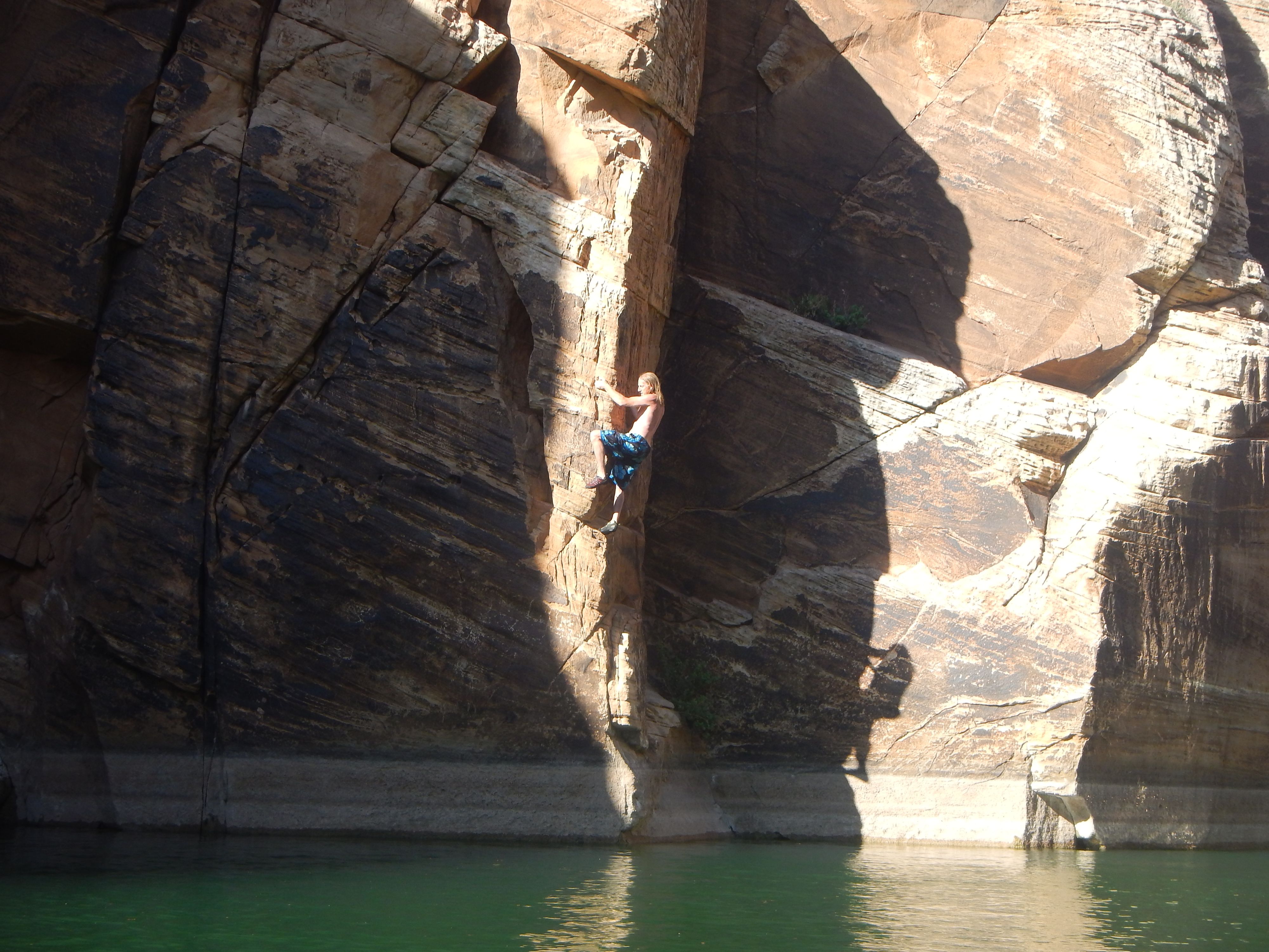 rock climber. clear creek. az