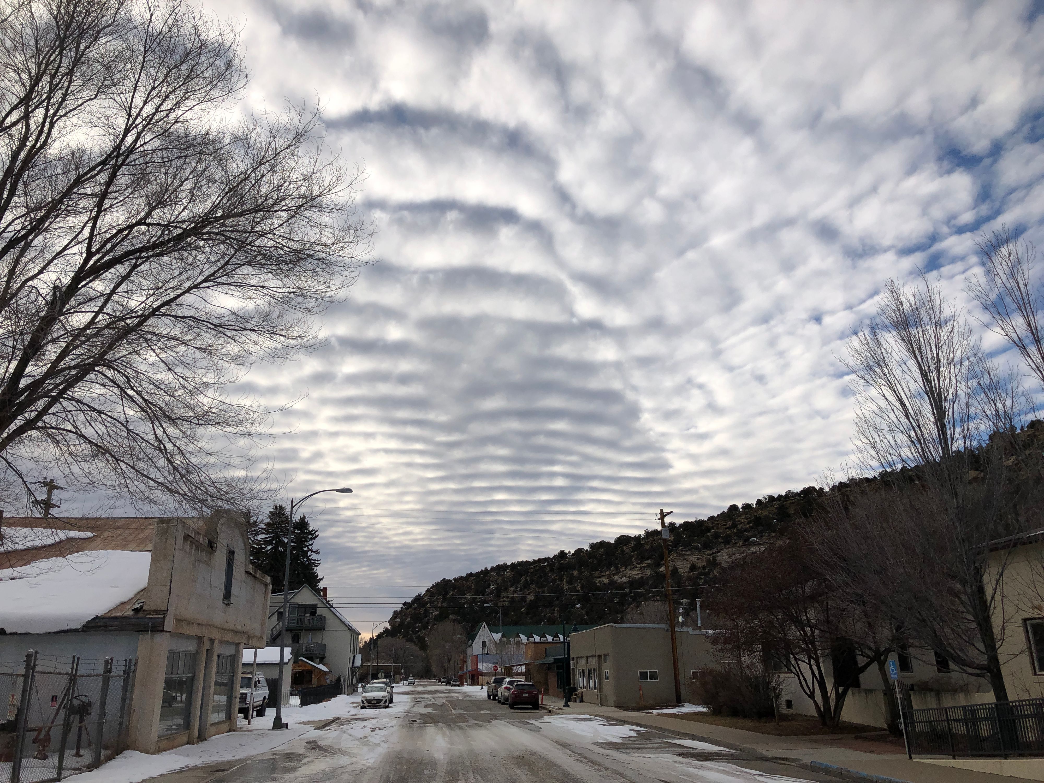 Sky above Dolores town. Colorado